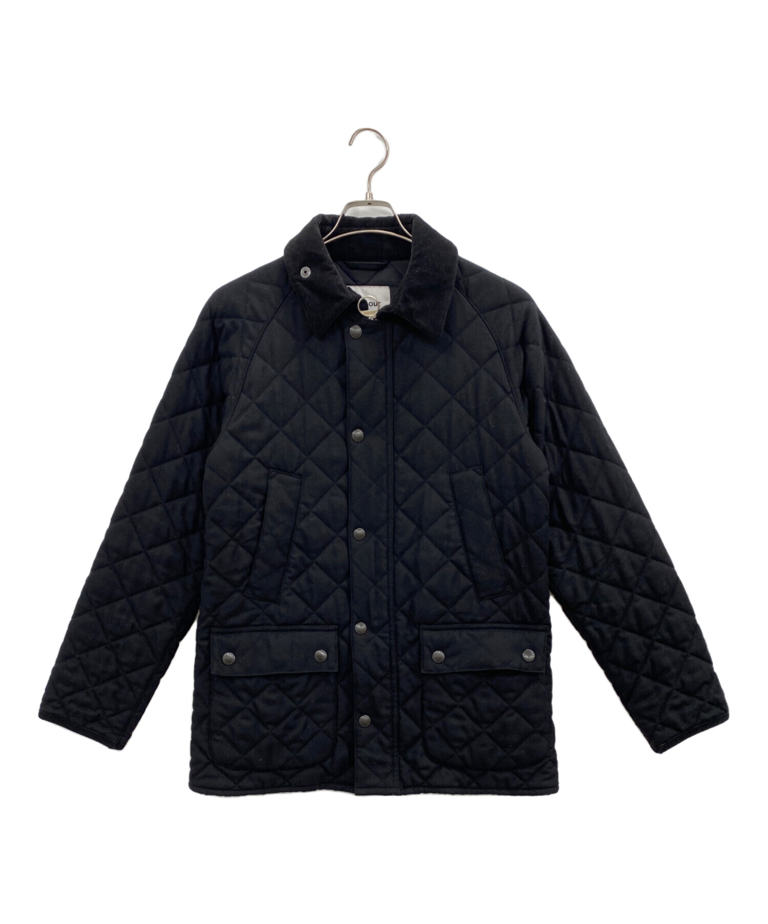 中古・古着通販】Barbour (バブアー) SHIPS別注 モダンフィット ビデイル ウール キルティングジャケット ブラック  サイズ:38｜ブランド・古着通販 トレファク公式【TREFAC FASHION】スマホサイト