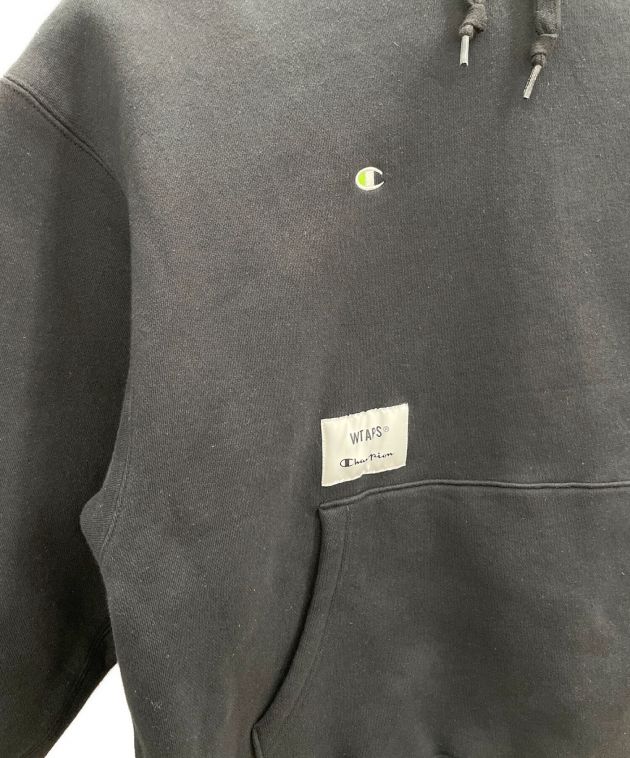 中古・古着通販】Champion (チャンピオン) WTAPS (ダブルタップス) フーデットスウェットシャツ ブラック サイズ:M｜ブランド・古着通販  トレファク公式【TREFAC FASHION】スマホサイト