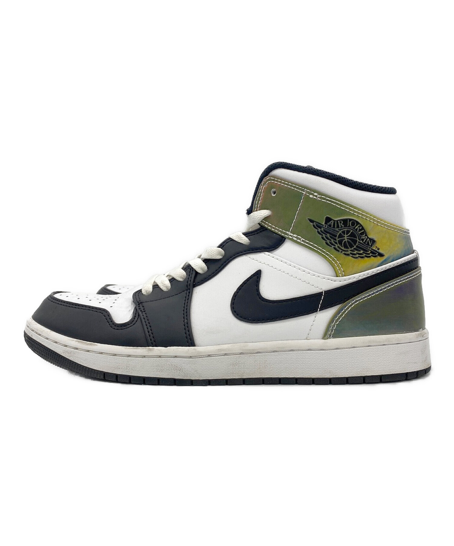 中古・古着通販】NIKE (ナイキ) AIR JORDAN 1 MID SE（エア ジョーダン 1 ミッド シーズナルエディション）  ホワイト×ブラック サイズ:27.5｜ブランド・古着通販 トレファク公式【TREFAC FASHION】スマホサイト