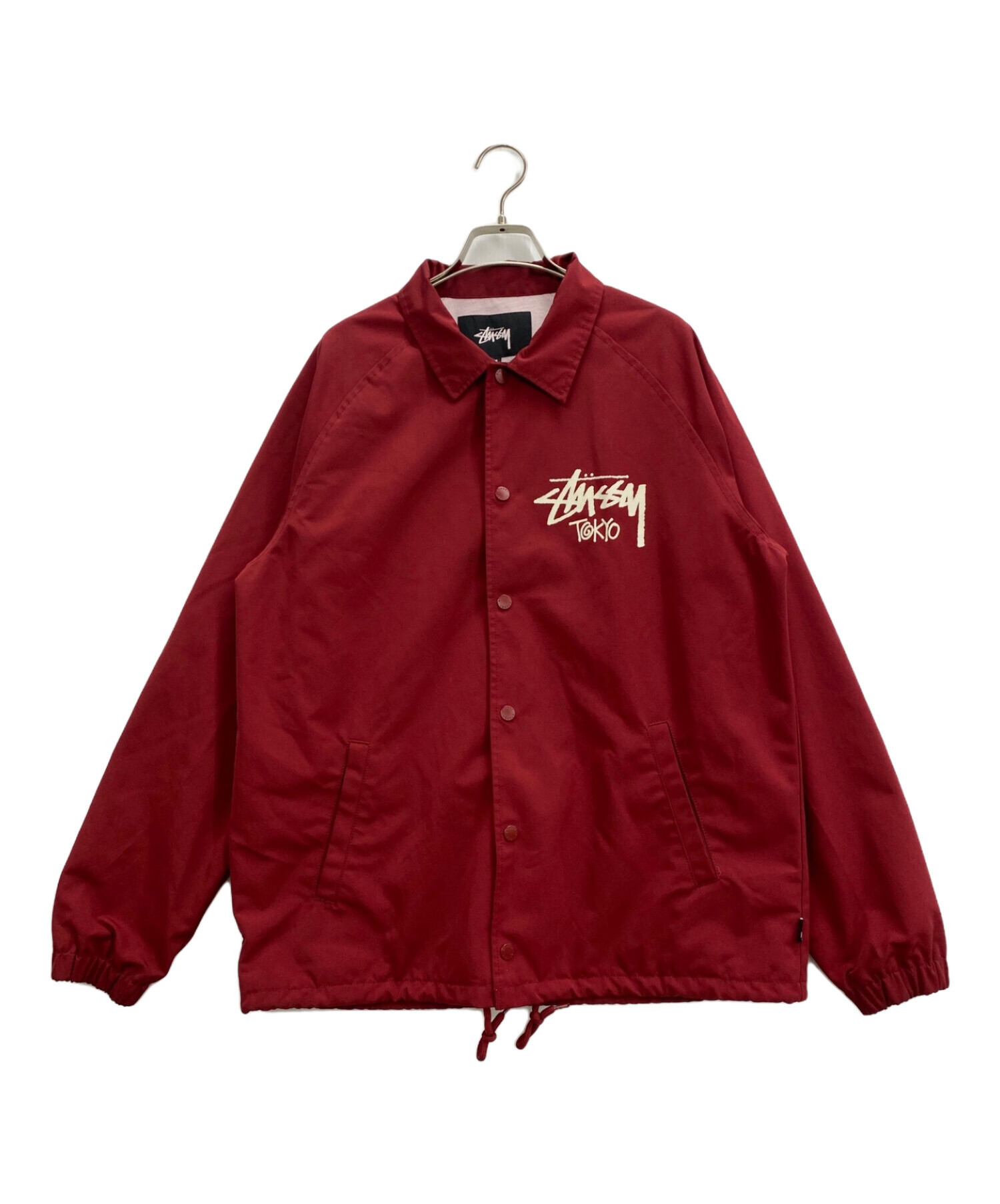 stussy (ステューシー) コーチジャケット レッド サイズ:M