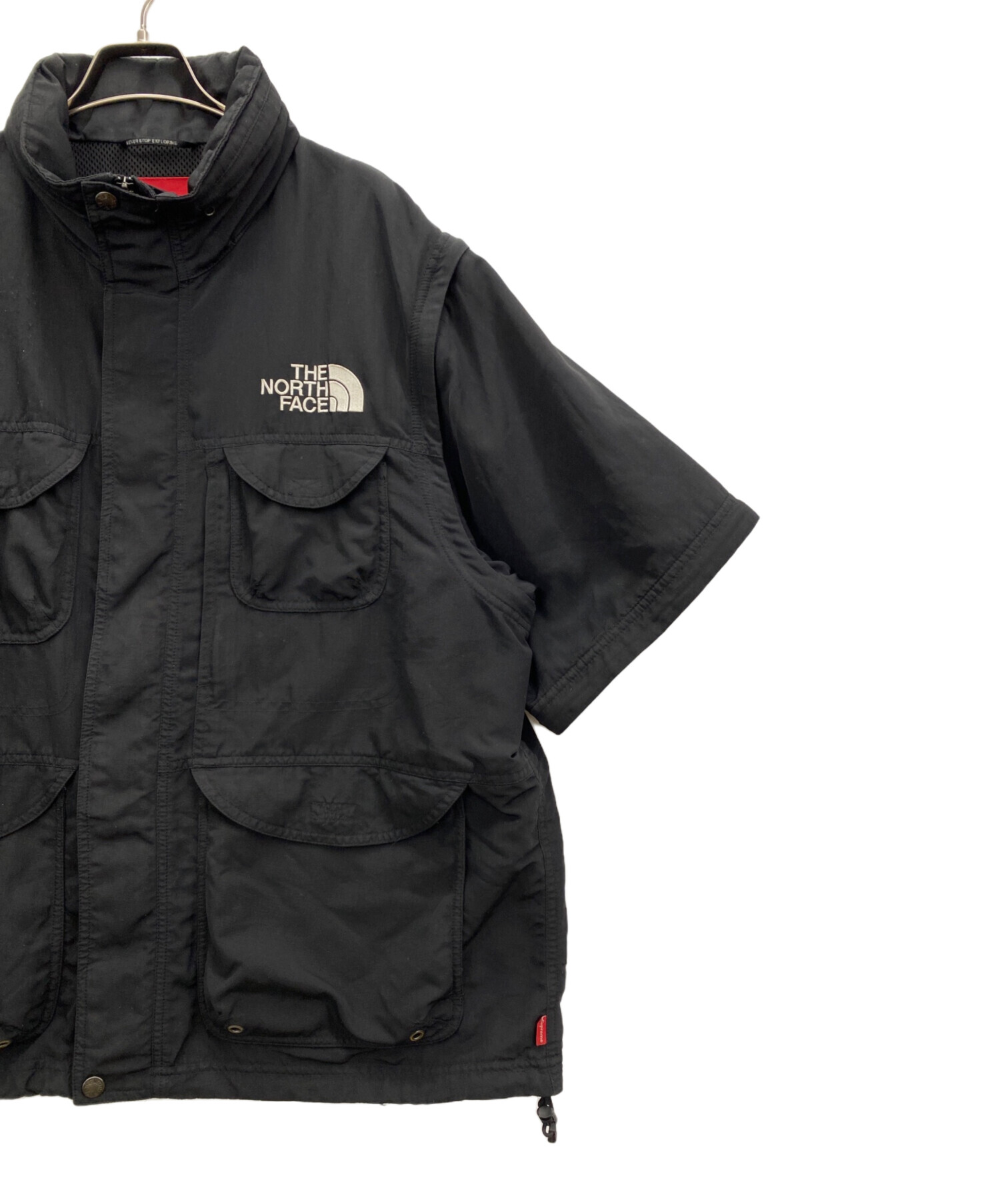 THE NORTH FACE (ザ ノース フェイス) SUPREME (シュプリーム) Trekking Convertible  Jacket（トレッキングコンバーチブルジャケット） ブラック サイズ:L