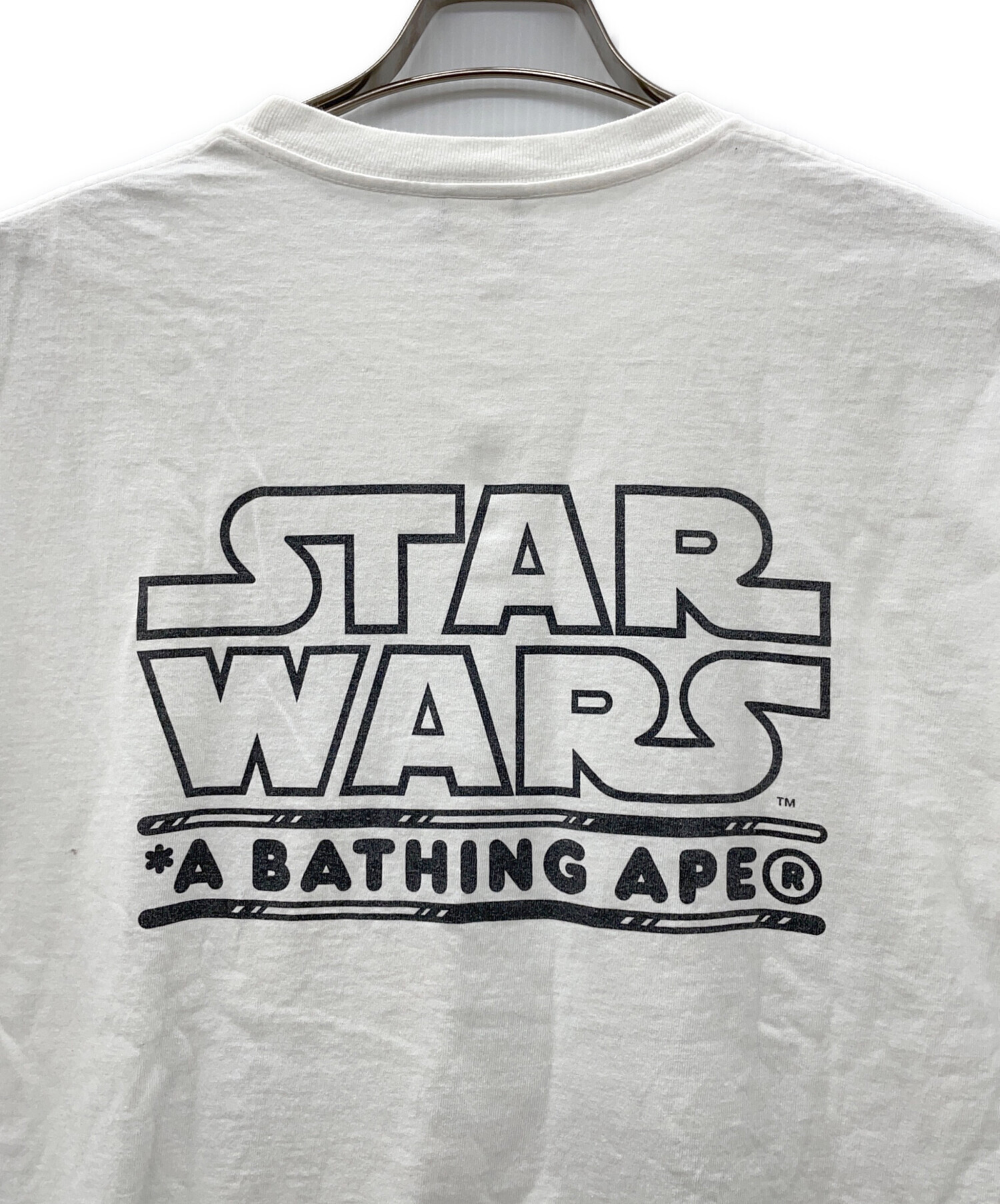 A BATHING APE (アベイシングエイプ) STAR WARS (スターウォーズ) Tシャツ ホワイト サイズ:L 未使用品