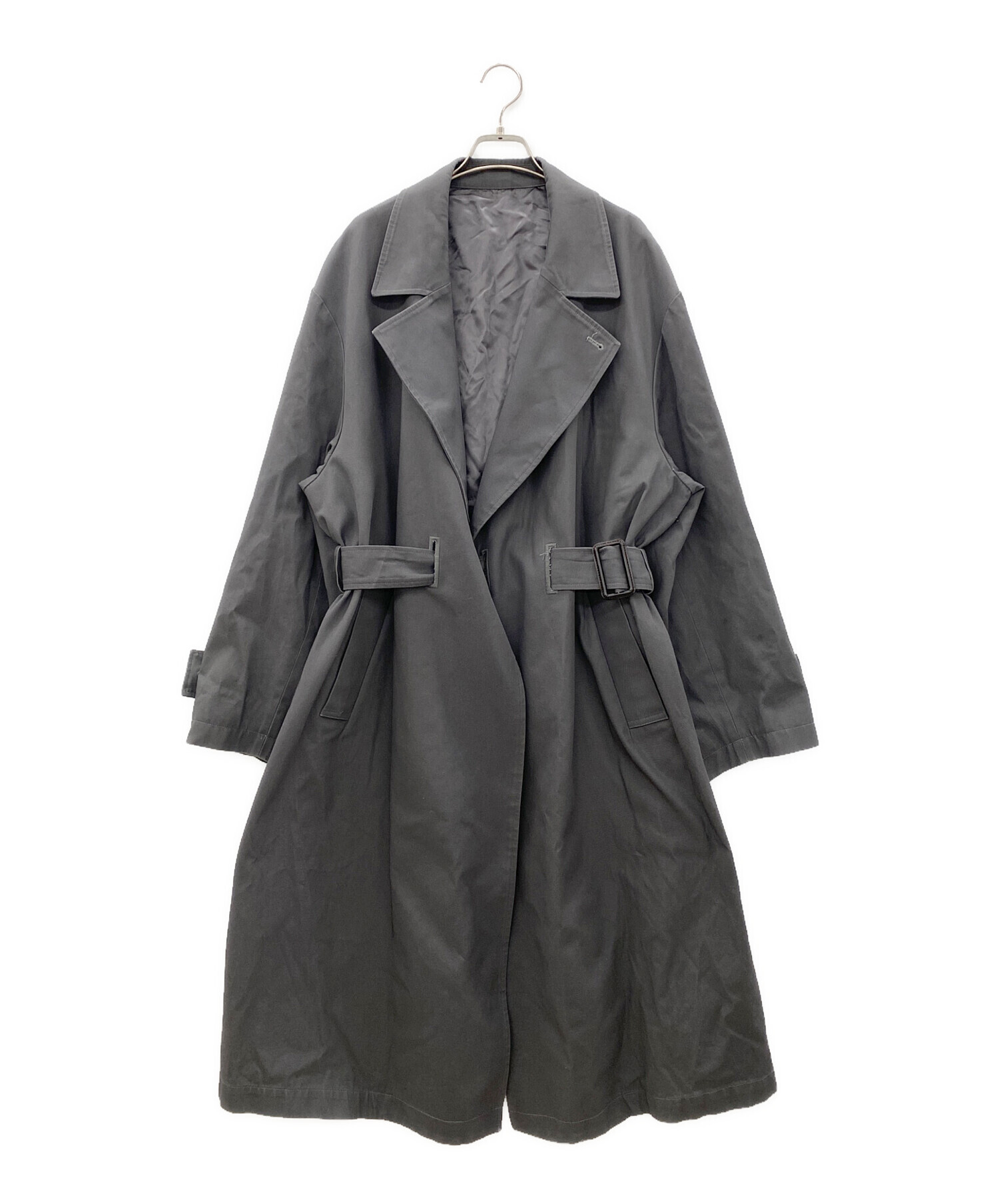 中古・古着通販】stein (シュタイン) OVERSIZED LESS COAT（オーバーサイズレスコート） グレー サイズ:Ｓ｜ブランド・古着通販  トレファク公式【TREFAC FASHION】スマホサイト