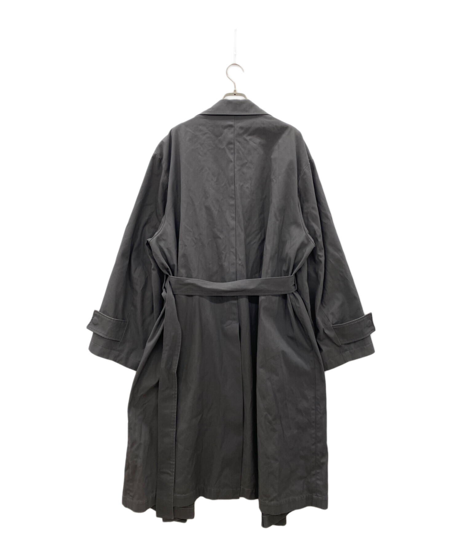 中古・古着通販】stein (シュタイン) OVERSIZED LESS COAT（オーバーサイズレスコート） グレー サイズ:Ｓ｜ブランド・古着通販  トレファク公式【TREFAC FASHION】スマホサイト