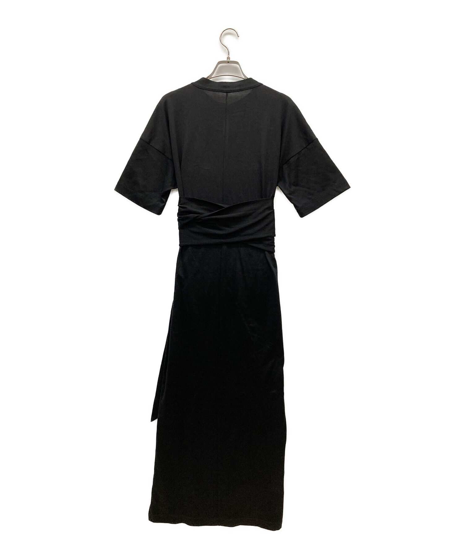 Mame Kurogouchi (マメクロゴウチ) Suvin Cotton Jersey Dress ブラック サイズ:1