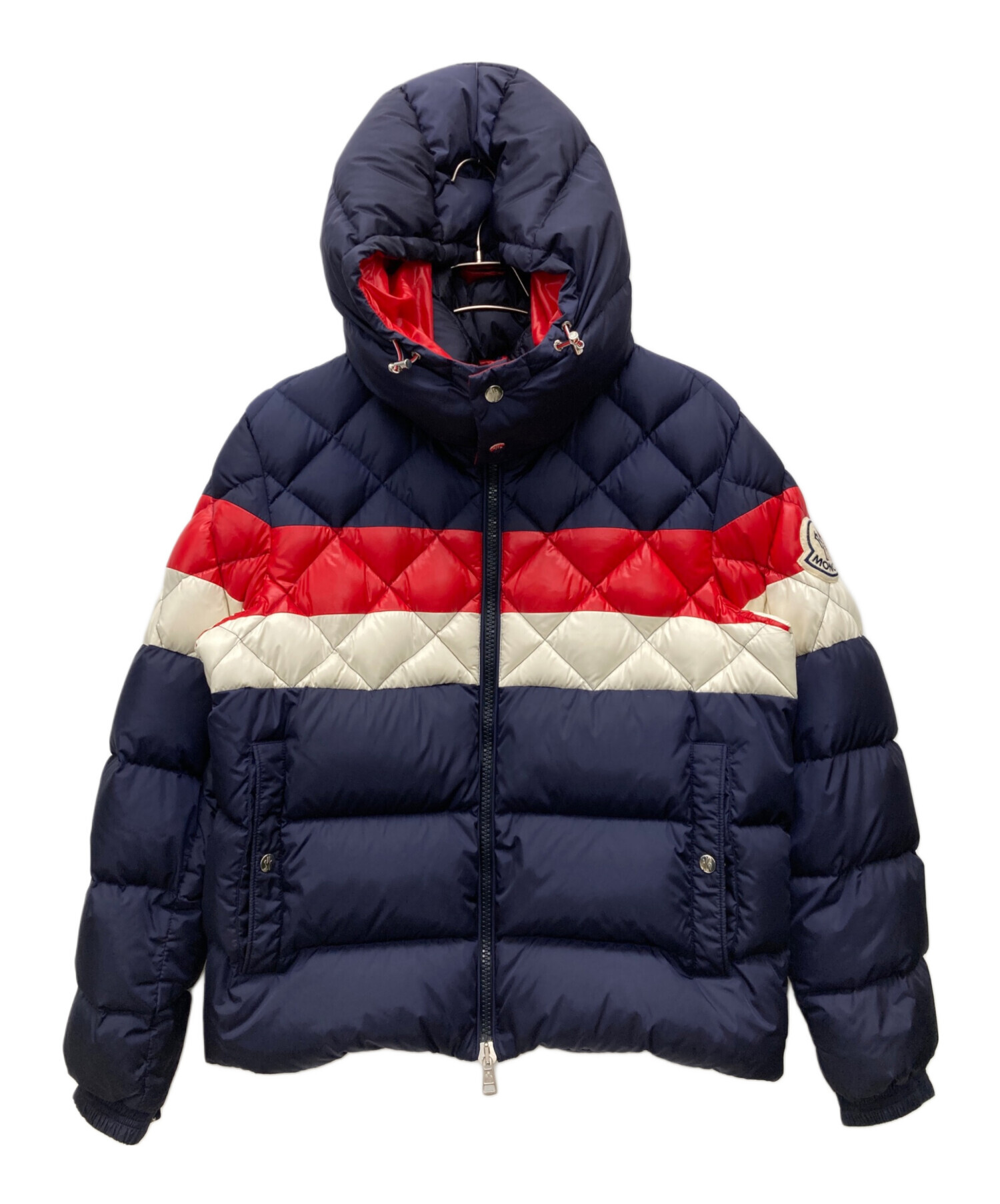 中古・古着通販】MONCLER (モンクレール) JANVRY ネイビー×ホワイト×レッド サイズ:SIZE 3｜ブランド・古着通販  トレファク公式【TREFAC FASHION】スマホサイト