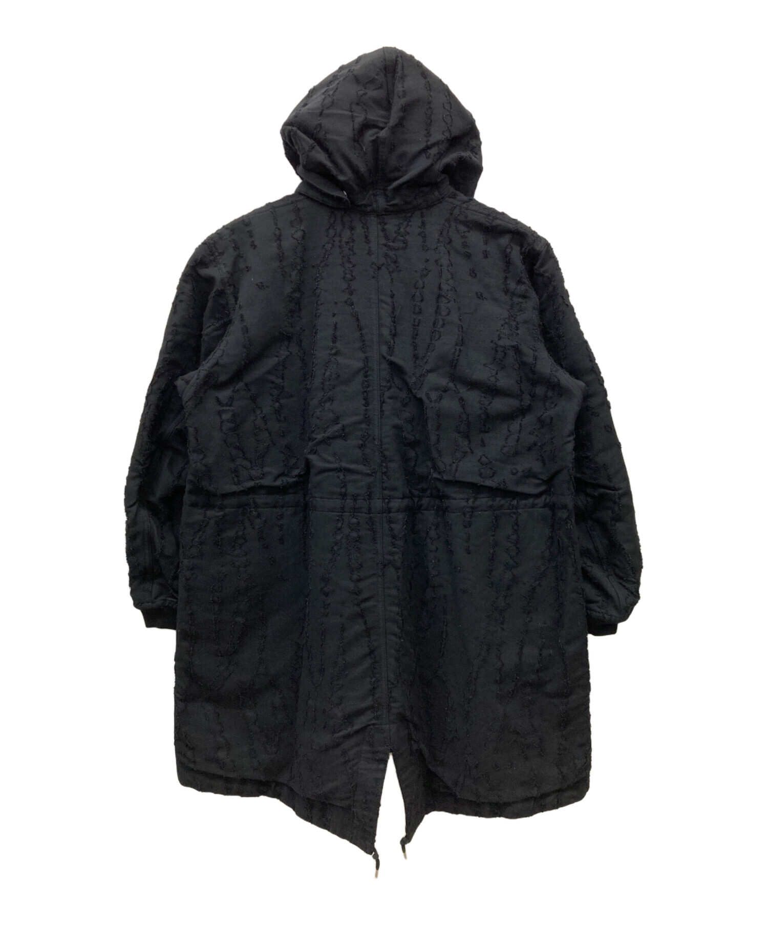 中古・古着通販】ISSEY MIYAKE MEN (イッセイミヤケメン) 17AW リバーシブルジャガードパッチワークモッズコート ブラック  サイズ:SIZE 2｜ブランド・古着通販 トレファク公式【TREFAC FASHION】スマホサイト