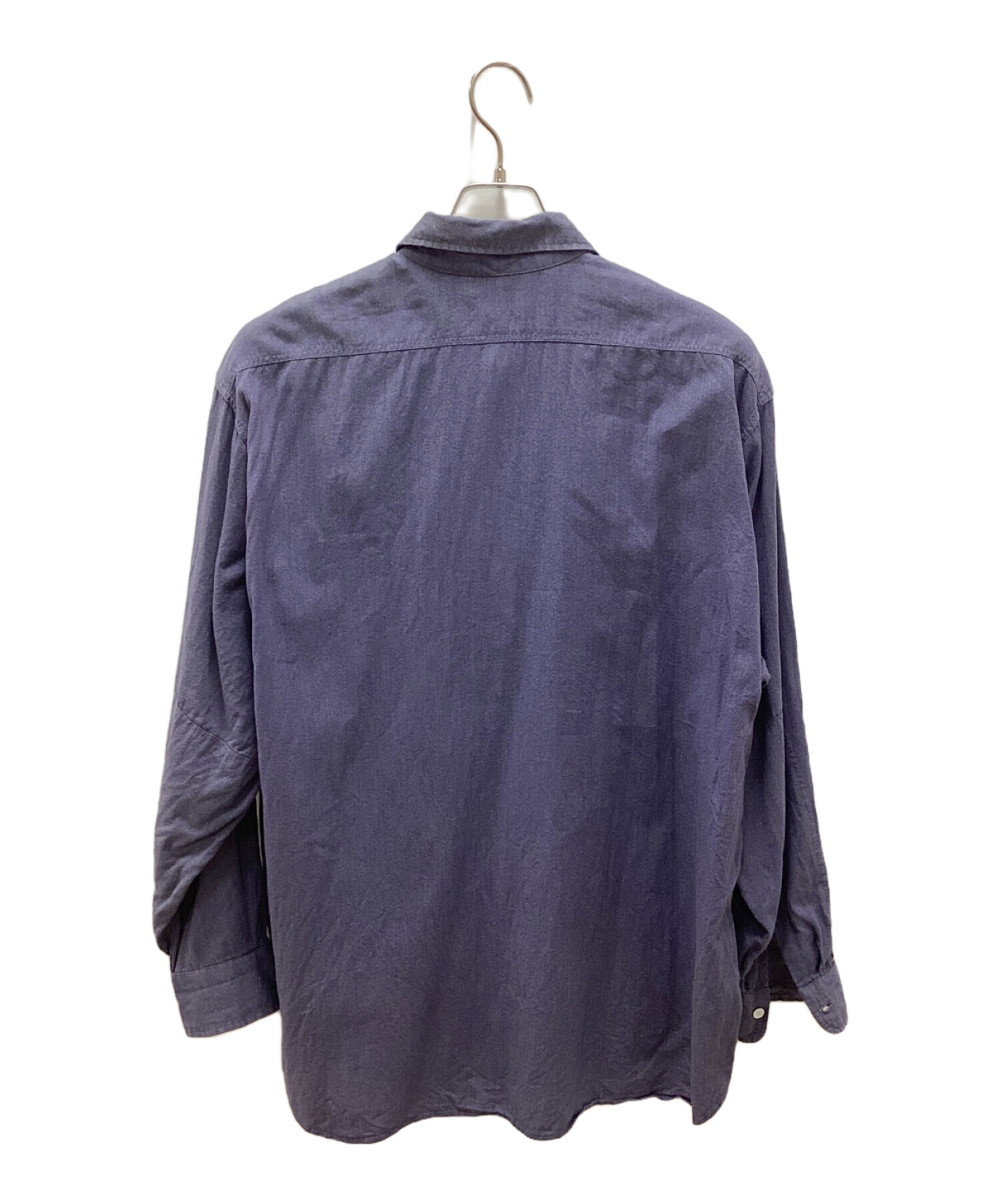 COMOLI (コモリ) ヨリ杢ワークシャツ ブルー サイズ:2