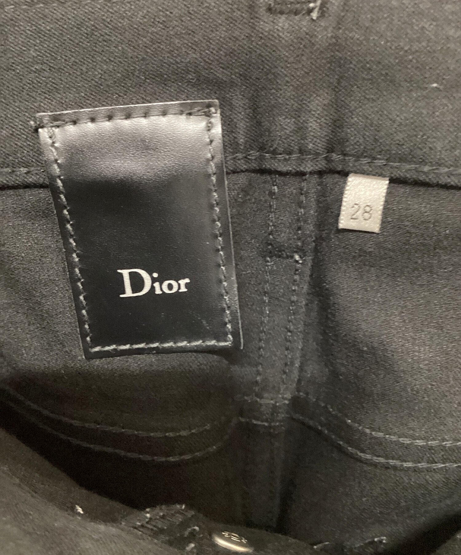 DIOR HOMME (ディオール オム) スーパースレンダースキニーパンツ ブラック サイズ:71