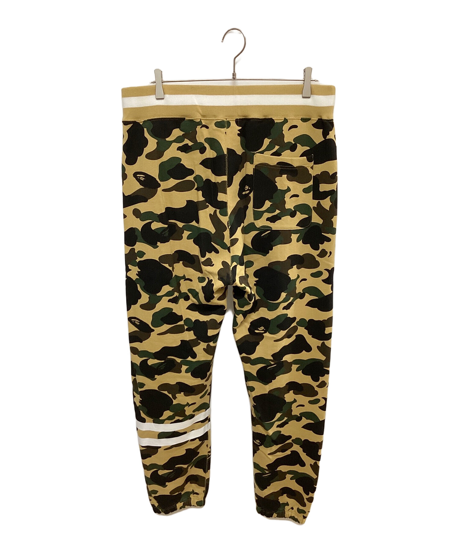 A BATHING APE (アベイシングエイプ) 1ST CAMO SWEAT PANTS ベージュ×カーキ サイズ:XXL