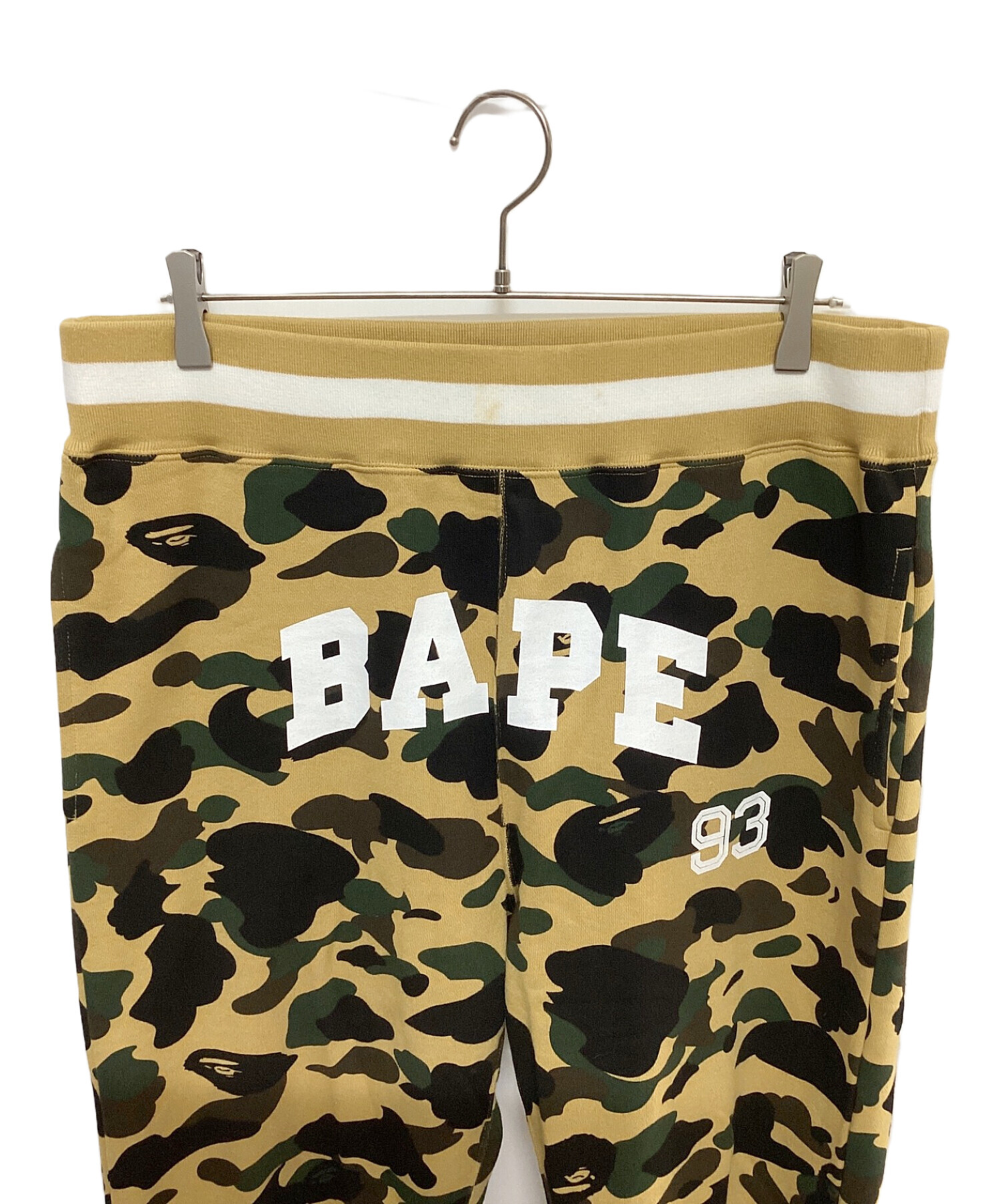 A BATHING APE (アベイシングエイプ) 1ST CAMO SWEAT PANTS ベージュ×カーキ サイズ:XXL