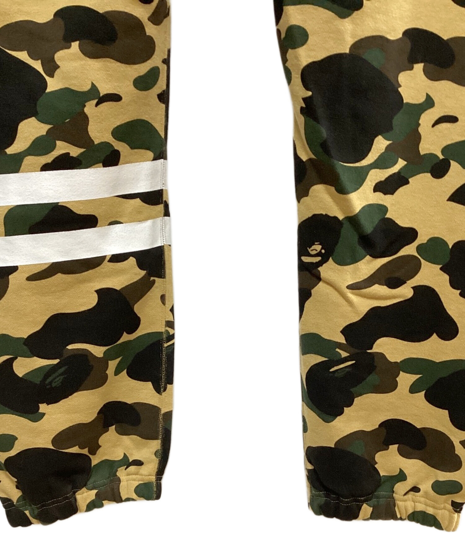 A BATHING APE (アベイシングエイプ) 1ST CAMO SWEAT PANTS ベージュ×カーキ サイズ:XXL