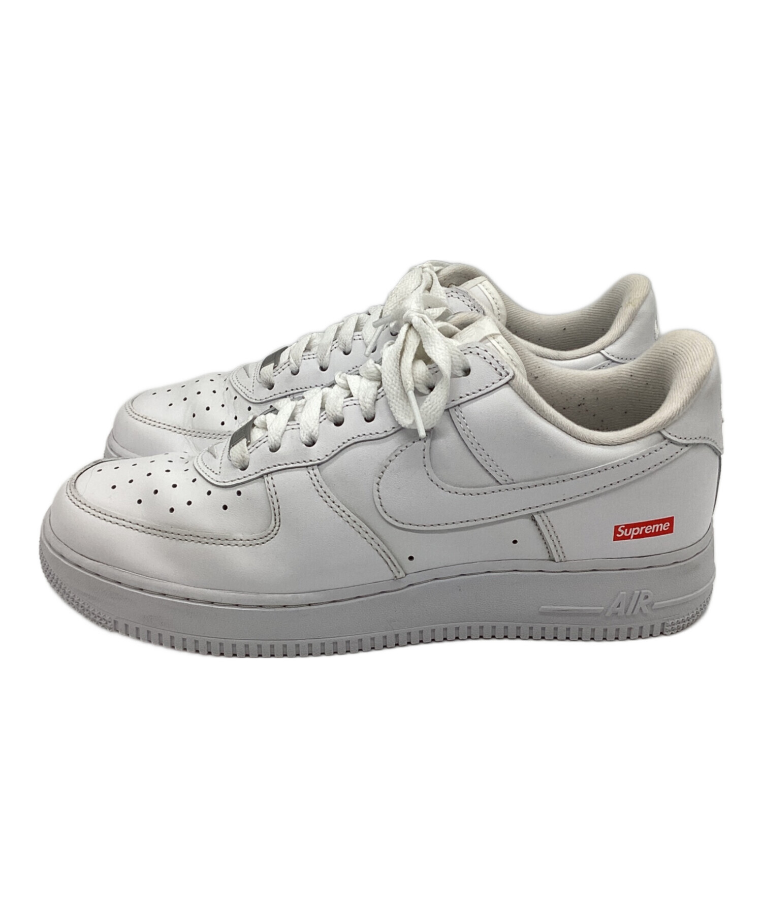 NIKE (ナイキ) Supreme (シュプリーム) AIR FORCE 1 LOW/SUPREME（エアフォース1ローシュプリーム） ホワイト  サイズ:27cm