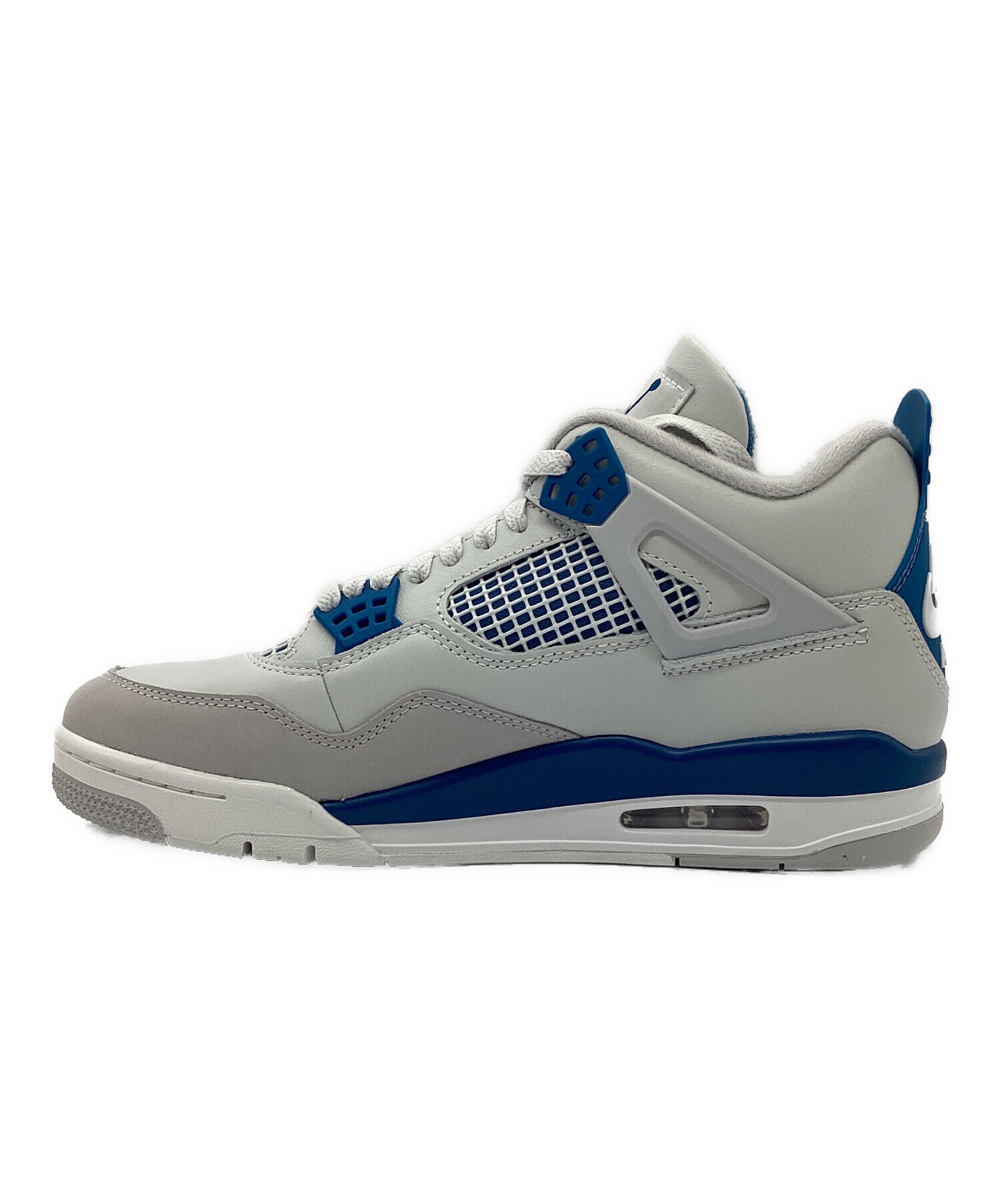 NIKE (ナイキ) エア ジョーダン 4レトロ(NIKE AIR JORDAN 4 retro) ホワイト×ブルー サイズ:27.5cm 未使用品