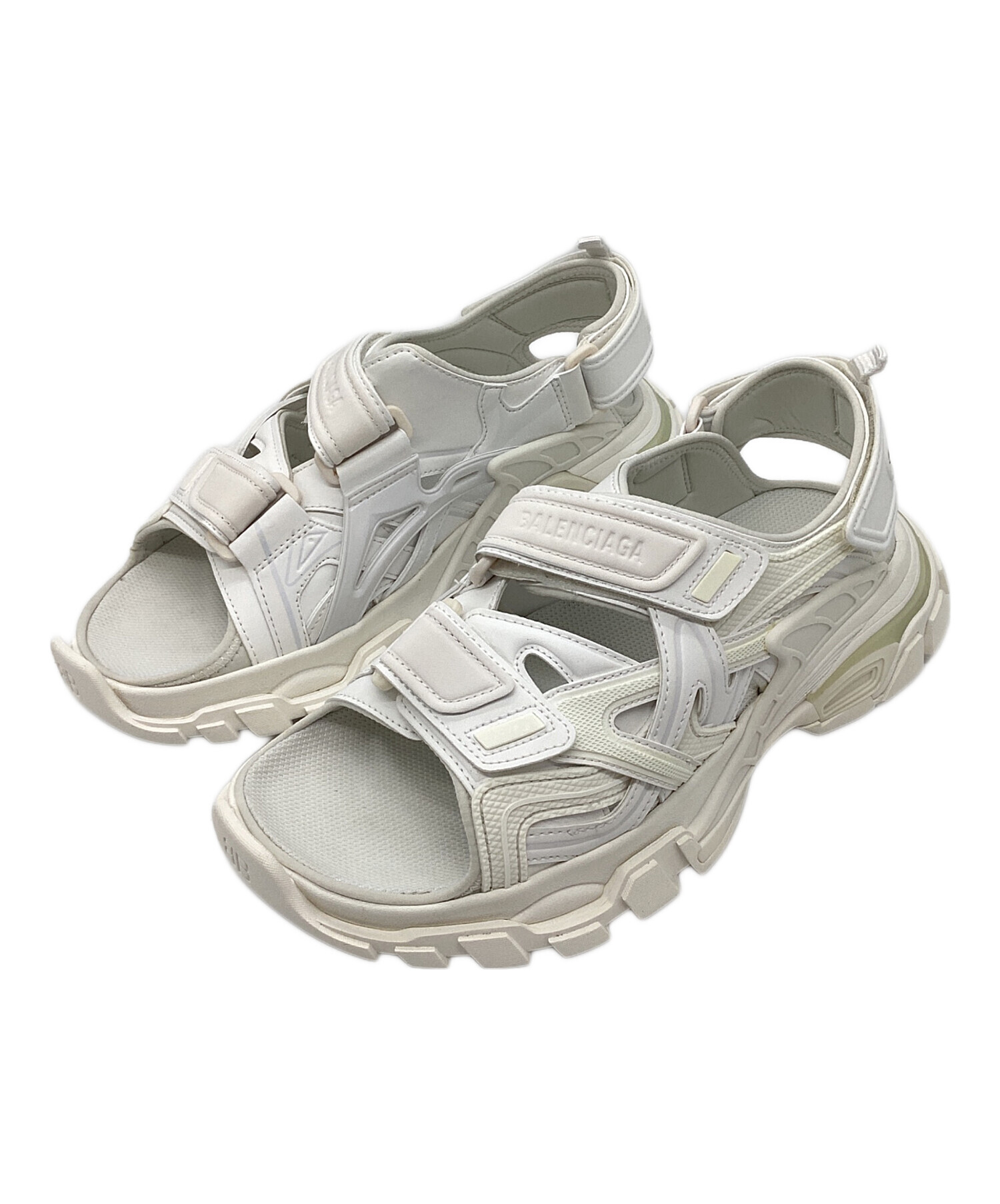 中古・古着通販】BALENCIAGA (バレンシアガ) Track Sandal Triple White ホワイト サイズ:40｜ブランド・古着通販  トレファク公式【TREFAC FASHION】スマホサイト