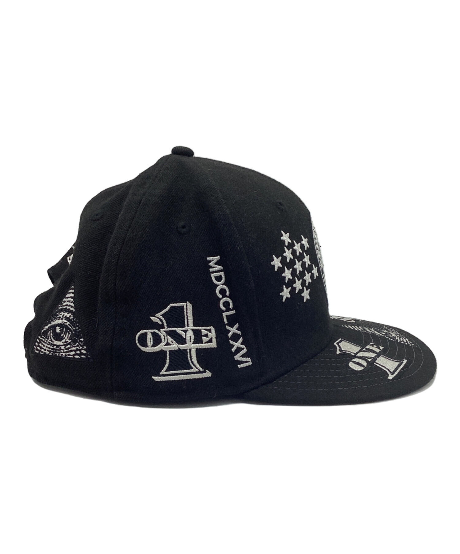 中古・古着通販】New Era (ニューエラ) ONSPOTZ フリーメイソン 別注DOLLAR ALLOVER キャップ ブラック サイズ:free｜ブランド・古着通販  トレファク公式【TREFAC FASHION】スマホサイト