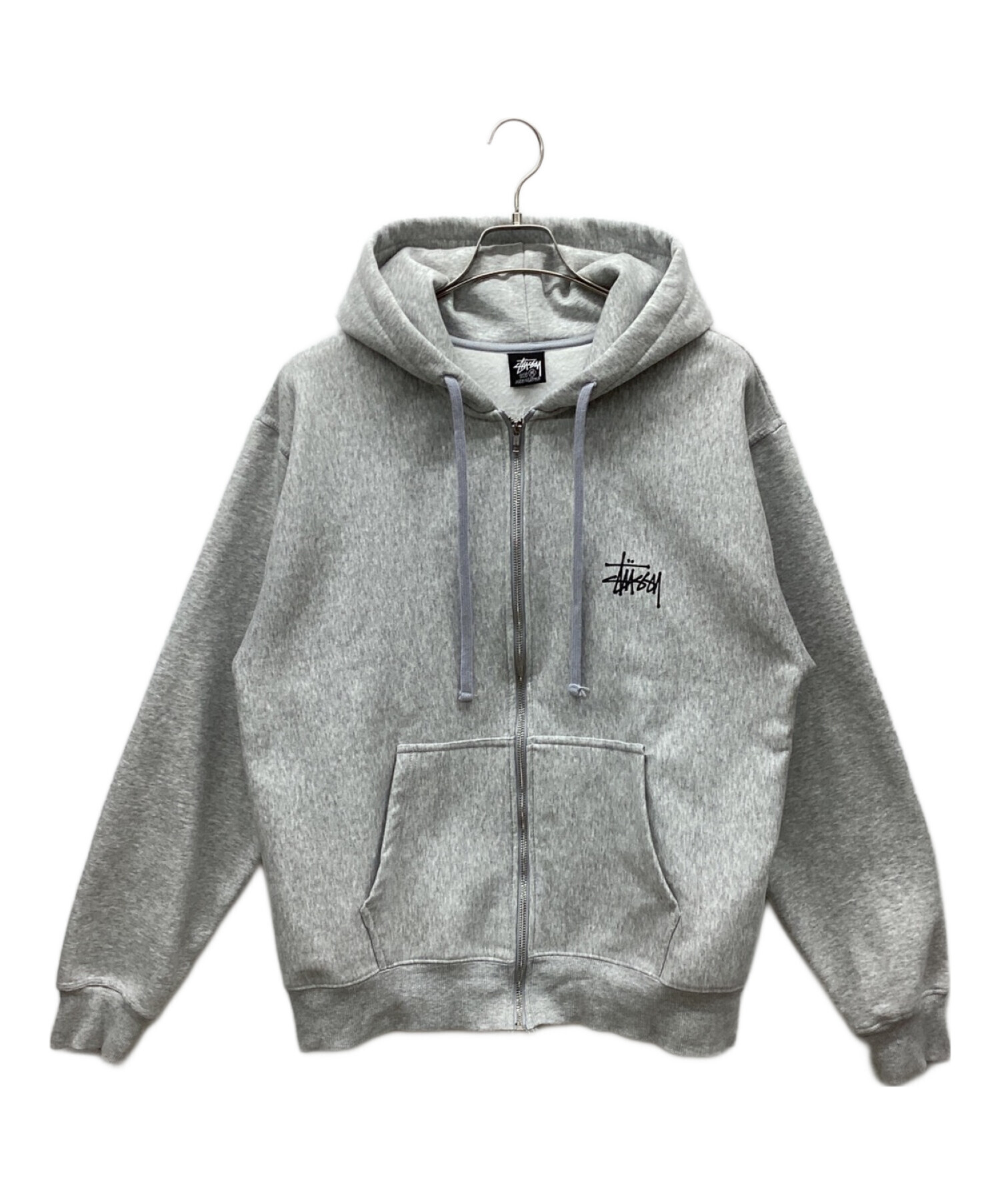 中古・古着通販】stussy (ステューシー) ジップパーカー グレー サイズ:M｜ブランド・古着通販 トレファク公式【TREFAC  FASHION】スマホサイト