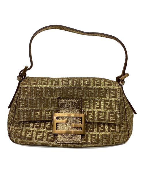 【中古・古着通販】FENDI (フェンディ) ショルダーバッグ/ズッキーノ/ミニマンマバケット ゴールド｜ブランド・古着通販  トレファク公式【TREFAC FASHION】スマホサイト