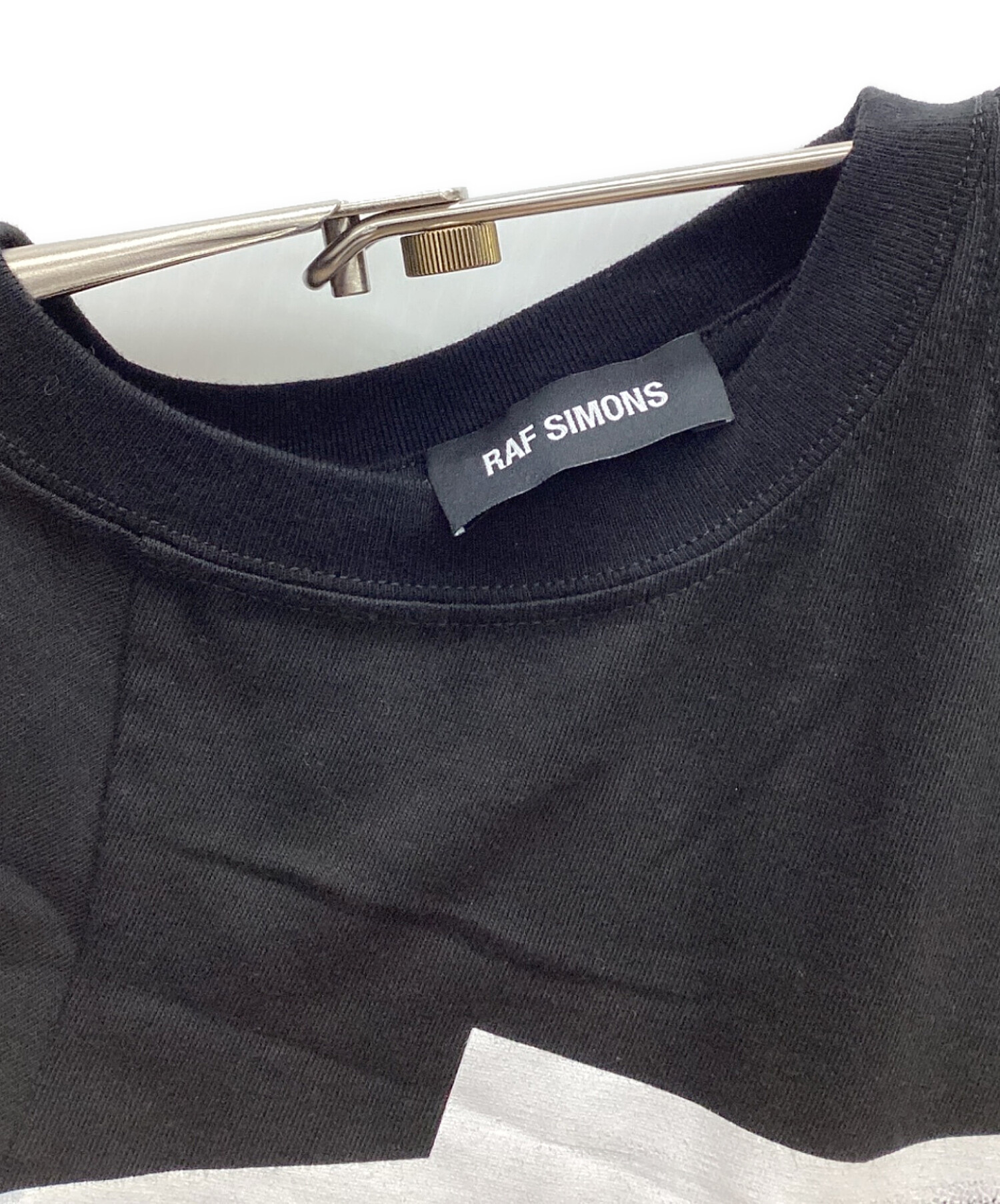 中古・古着通販】RAF SIMONS (ラフシモンズ) 半袖プリントTシャツ ブラック サイズ:XS 未使用品｜ブランド・古着通販  トレファク公式【TREFAC FASHION】スマホサイト