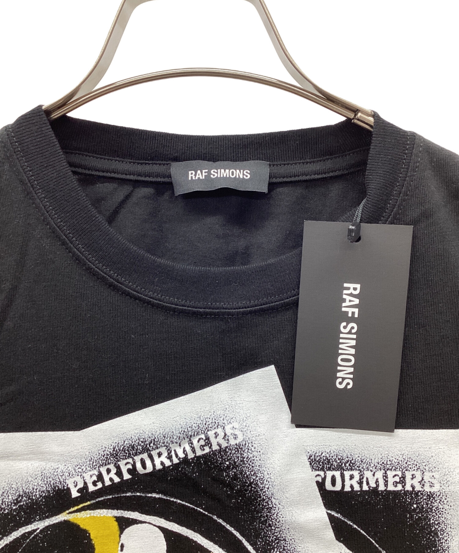 中古・古着通販】RAF SIMONS (ラフシモンズ) 半袖プリントTシャツ ブラック サイズ:XS 未使用品｜ブランド・古着通販  トレファク公式【TREFAC FASHION】スマホサイト