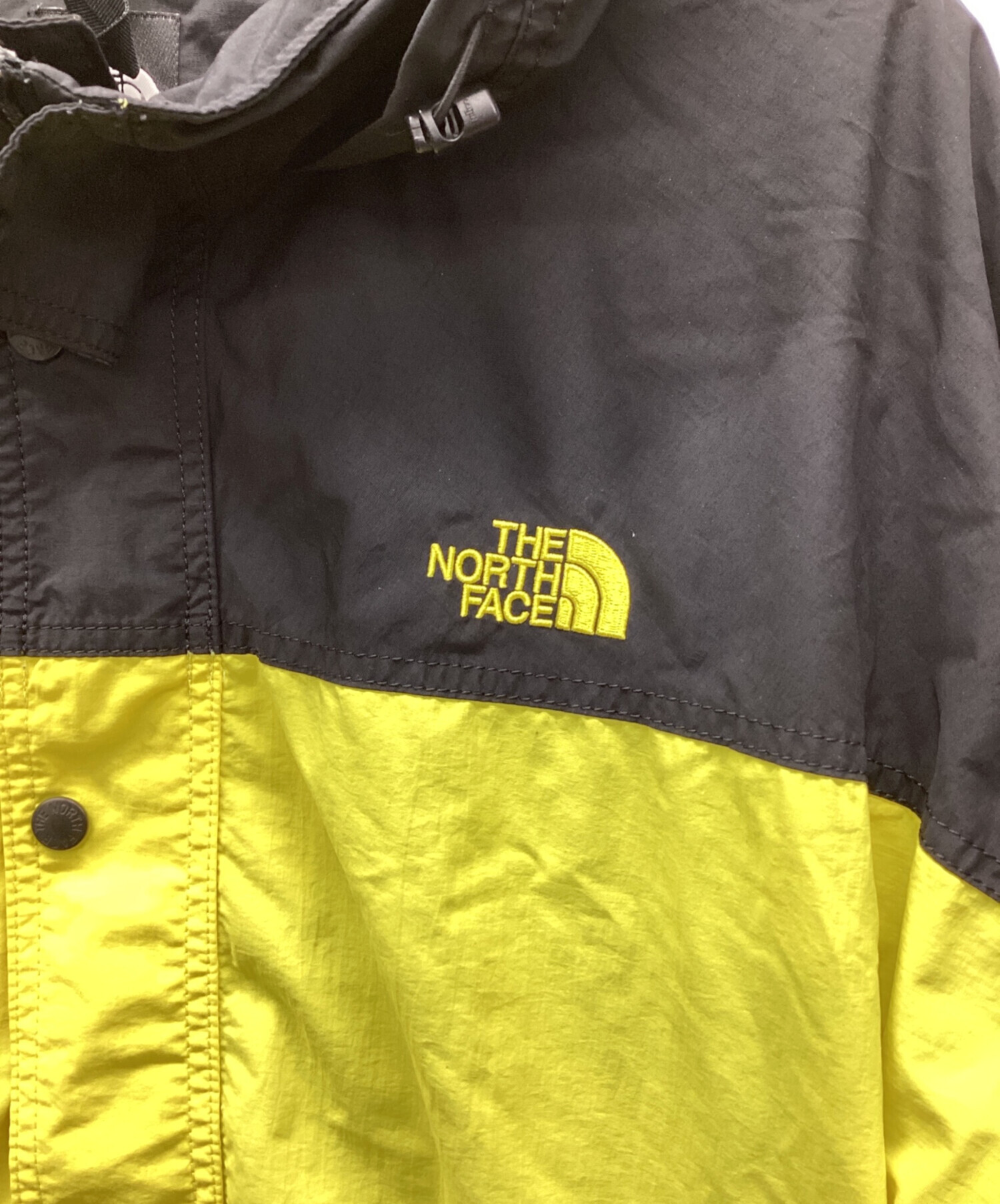 中古・古着通販】THE NORTH FACE (ザ ノース フェイス) ナイロンジャケット ブラック×イエロー サイズ:XL｜ブランド・古着通販  トレファク公式【TREFAC FASHION】スマホサイト