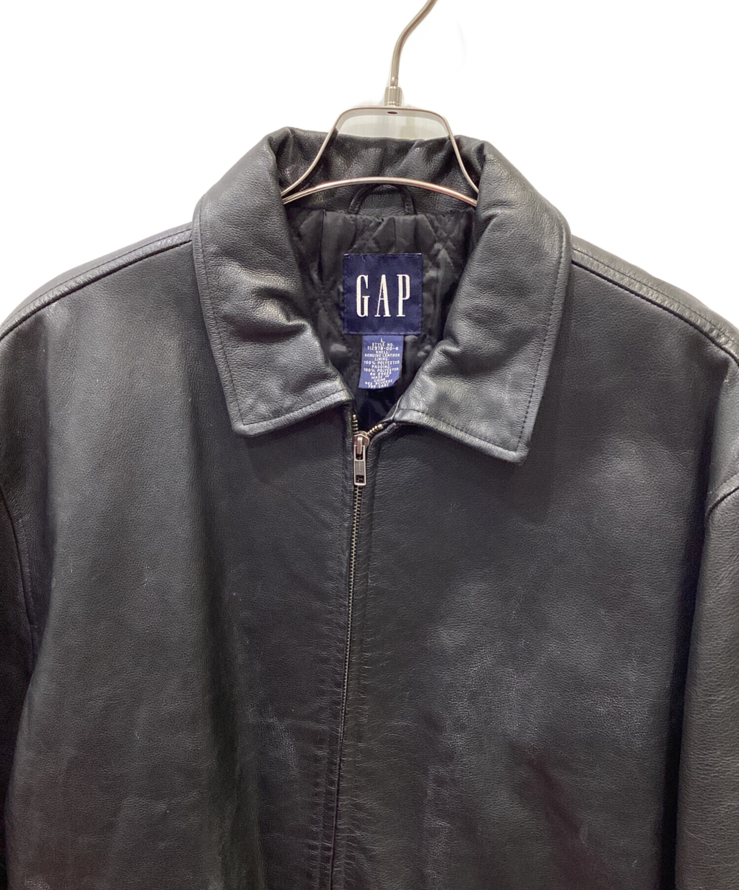 GAP (ギャップ) レザージャケット ブラック サイズ:L