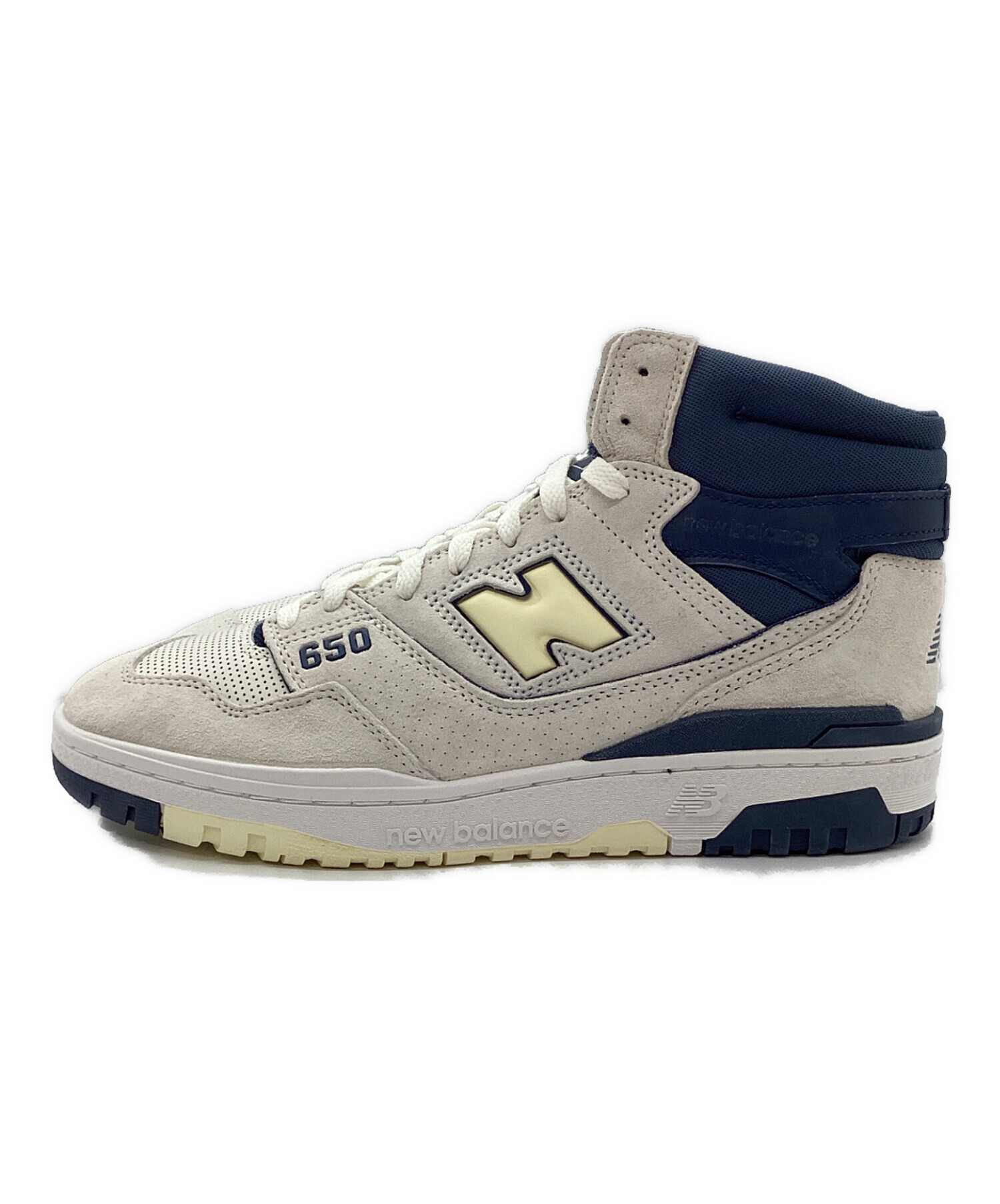 中古・古着通販】NEW BALANCE (ニューバランス) ハイカットスニーカー ネイビー×アイボリー サイズ:28｜ブランド・古着通販  トレファク公式【TREFAC FASHION】スマホサイト