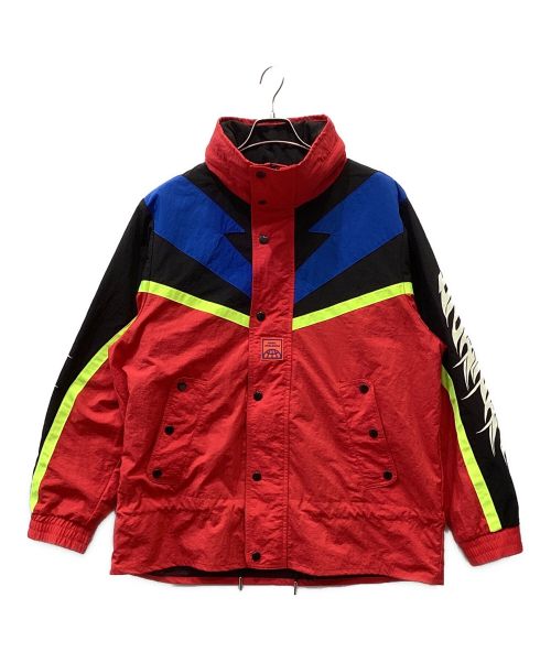 【中古・古着通販】DIESEL (ディーゼル) ナイロンジャケット レッド×ブラック サイズ:S｜ブランド・古着通販 トレファク公式【TREFAC  FASHION】スマホサイト