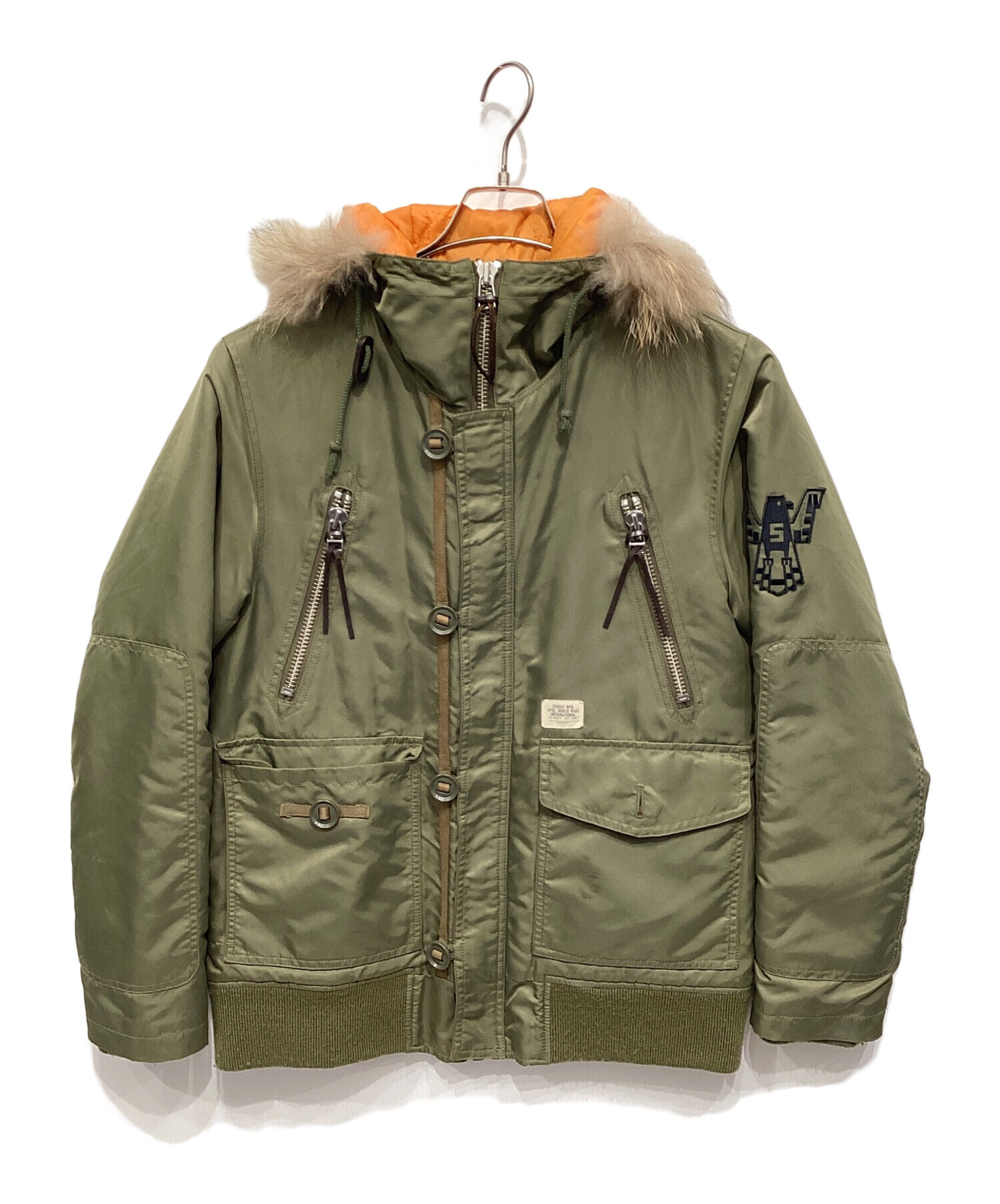 中古・古着通販】stussy (ステューシー) N-2Bジャケット カーキ サイズ:M｜ブランド・古着通販 トレファク公式【TREFAC  FASHION】スマホサイト