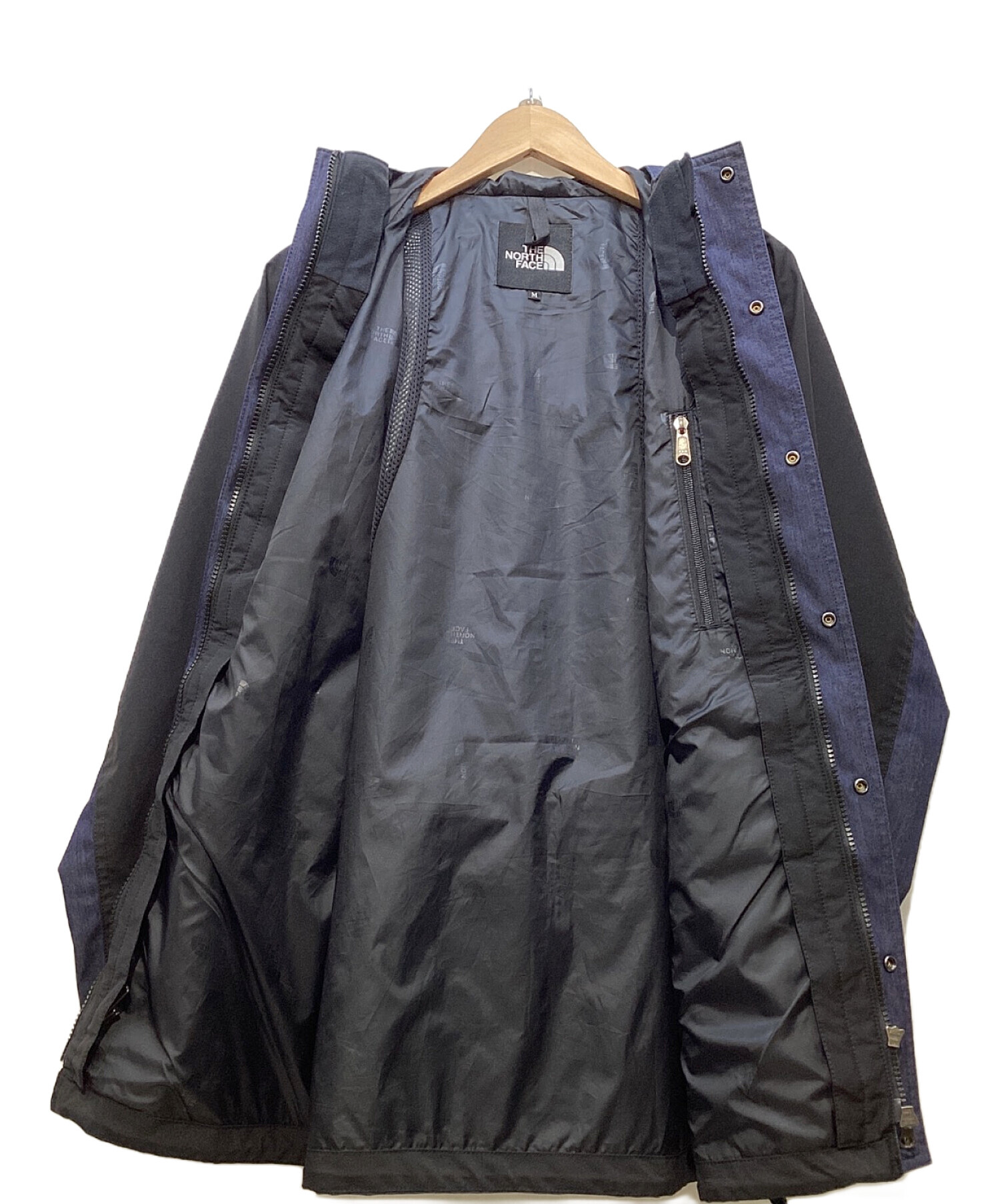 中古・古着通販】THE NORTH FACE (ザ ノース フェイス) マウンテンライトデニムジャケット インディゴ×ブラック  サイズ:M｜ブランド・古着通販 トレファク公式【TREFAC FASHION】スマホサイト