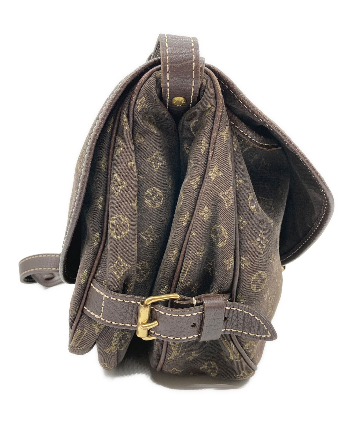 中古・古着通販】LOUIS VUITTON (ルイ ヴィトン) ショルダーバッグ モノグラム・ミニ・ラン ブラウン×カーキ｜ブランド・古着通販  トレファク公式【TREFAC FASHION】スマホサイト