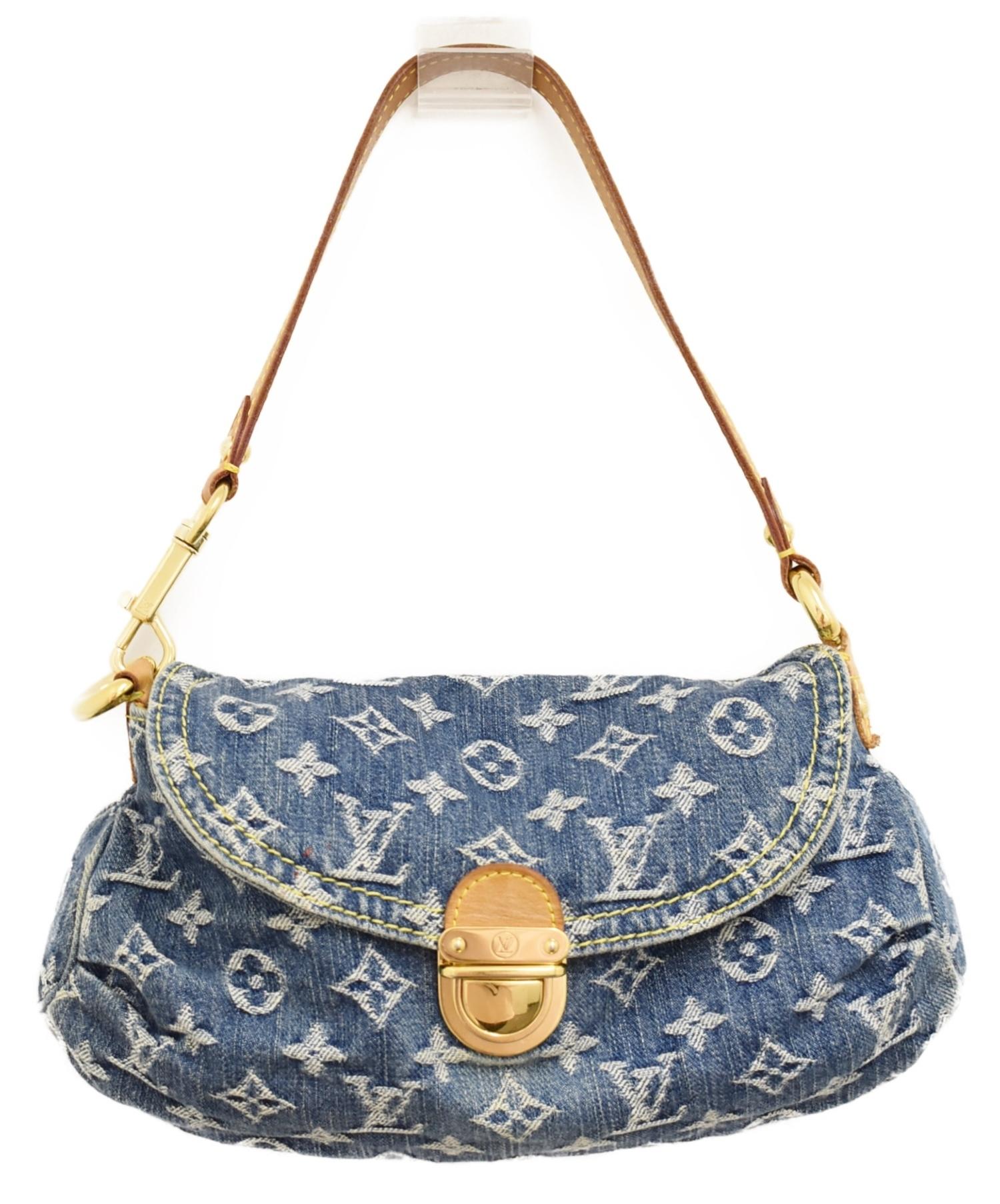 LOUIS VUITTON (ルイヴィトン) ミニプリーティ/ハンドバッグ ブルー サイズ:- モノグラム・デニム M95050 CA0095