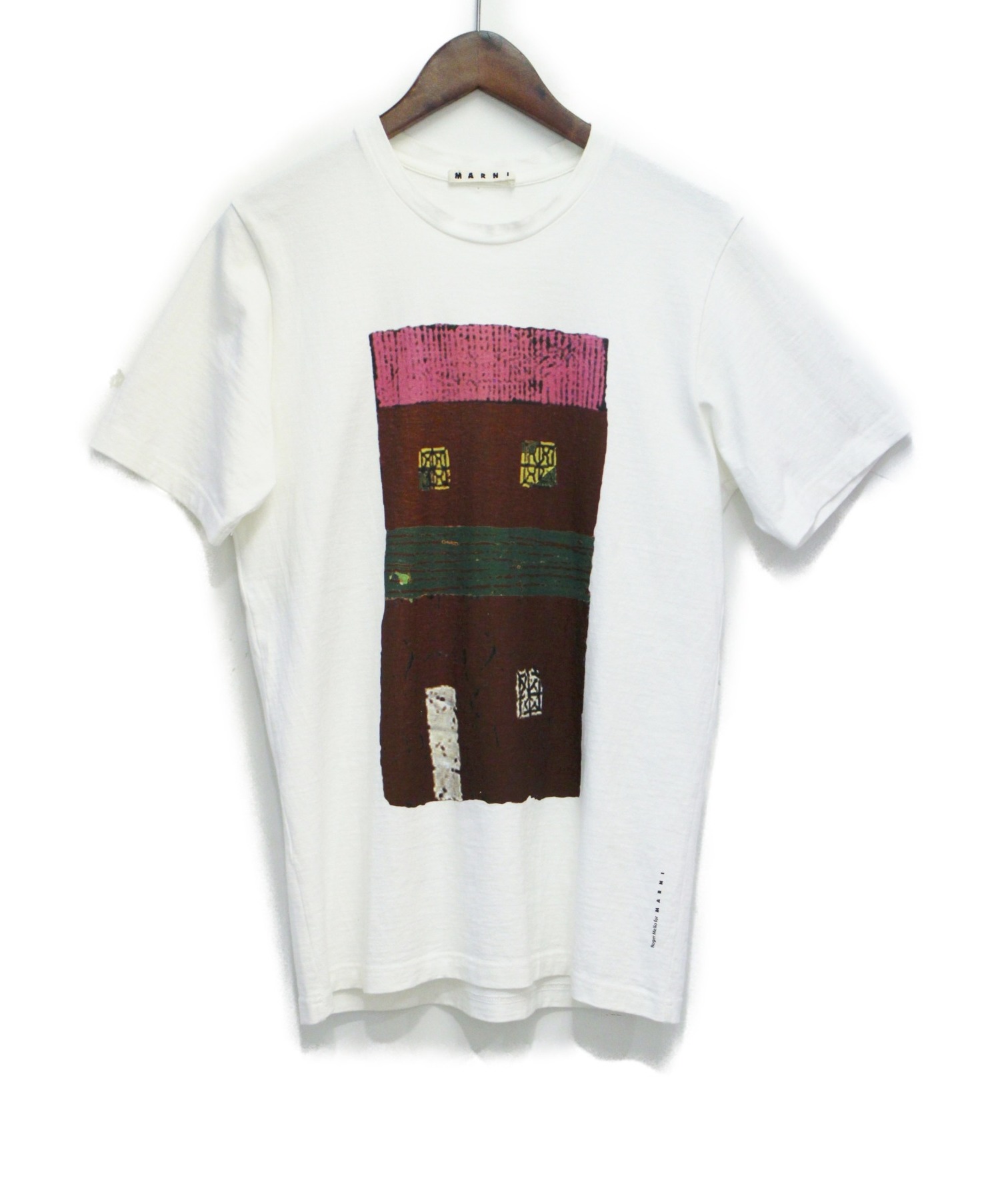 中古・古着通販】MARNI (マルニ) プリントTシャツ ホワイト サイズ:44