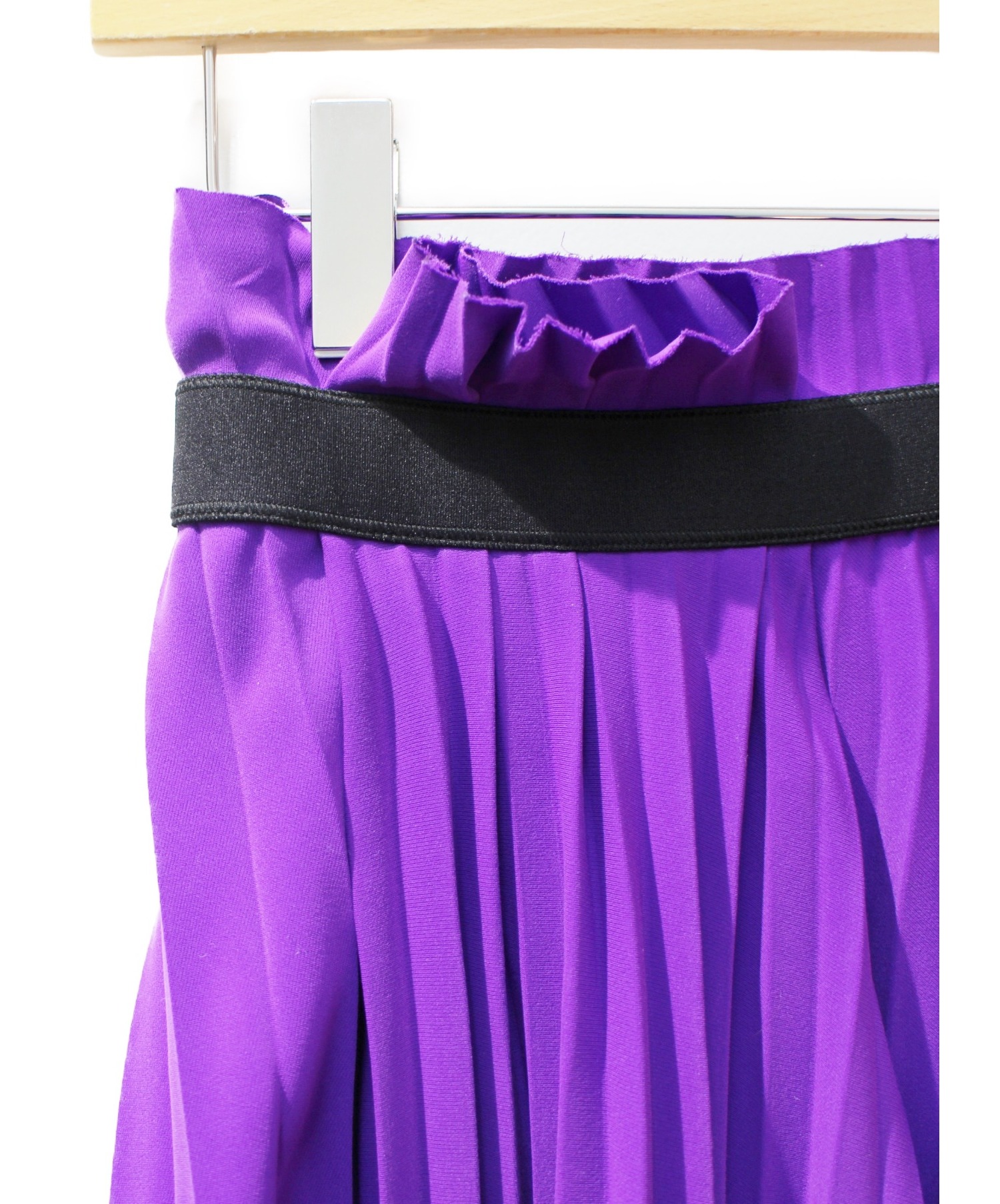 バレンシアガ パープル 紫 プリーツスカート 完売品 高級スカート ...