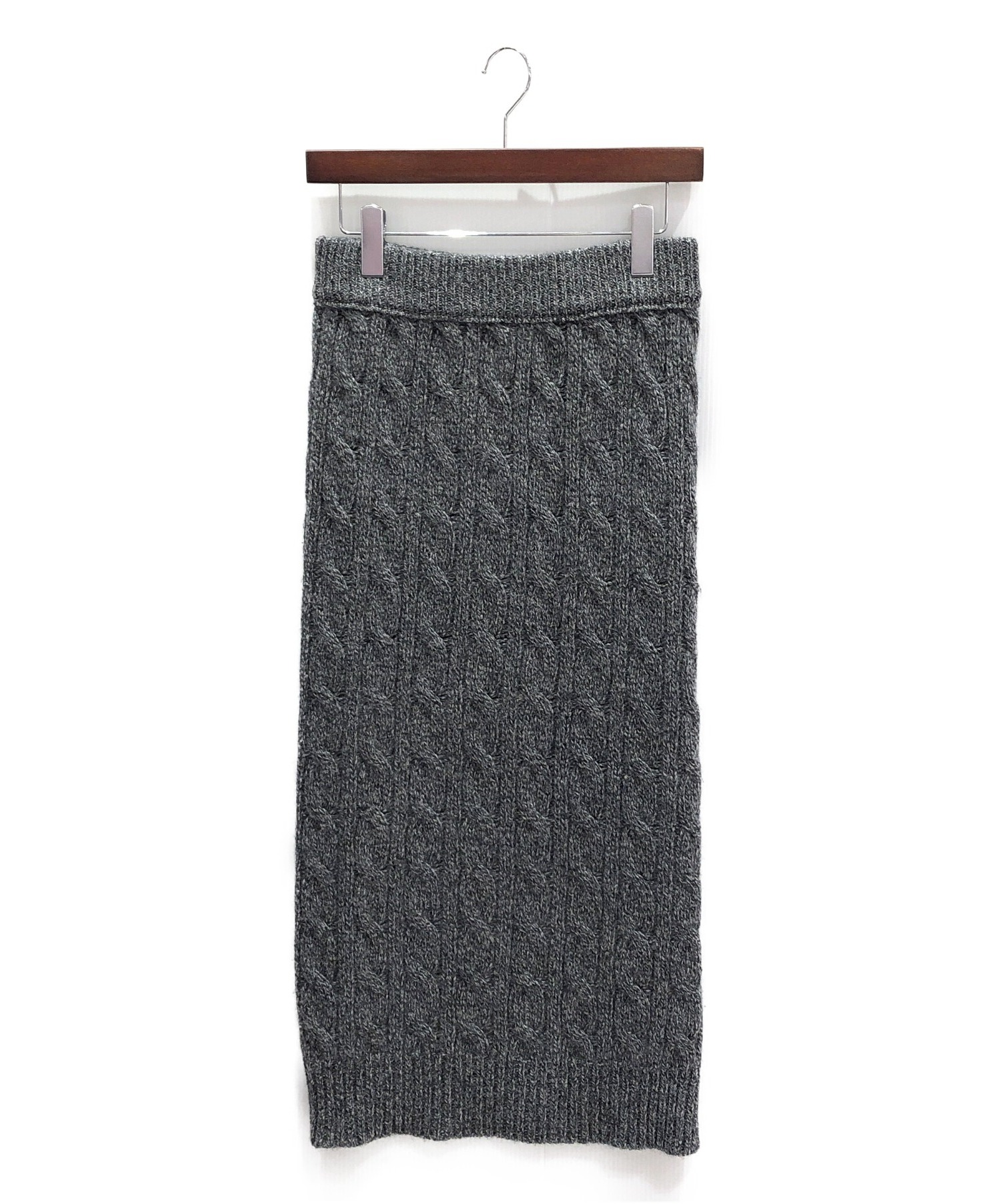 BLAMINK (ブラミンク) ニットスカート グレー サイズ:38