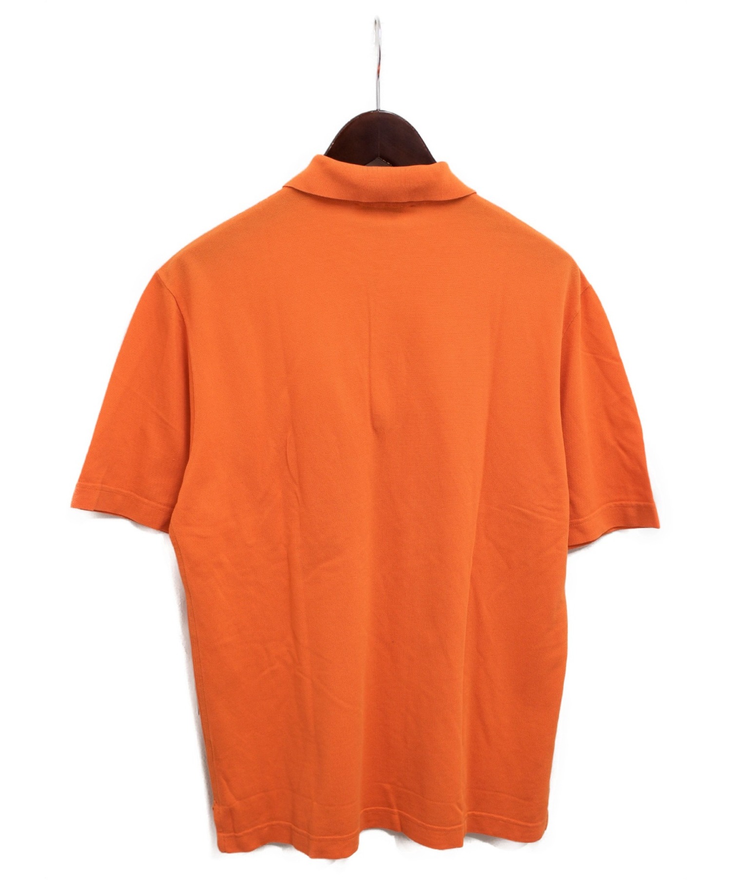 HERMES (エルメス) ポロシャツ オレンジ サイズ:M 夏物