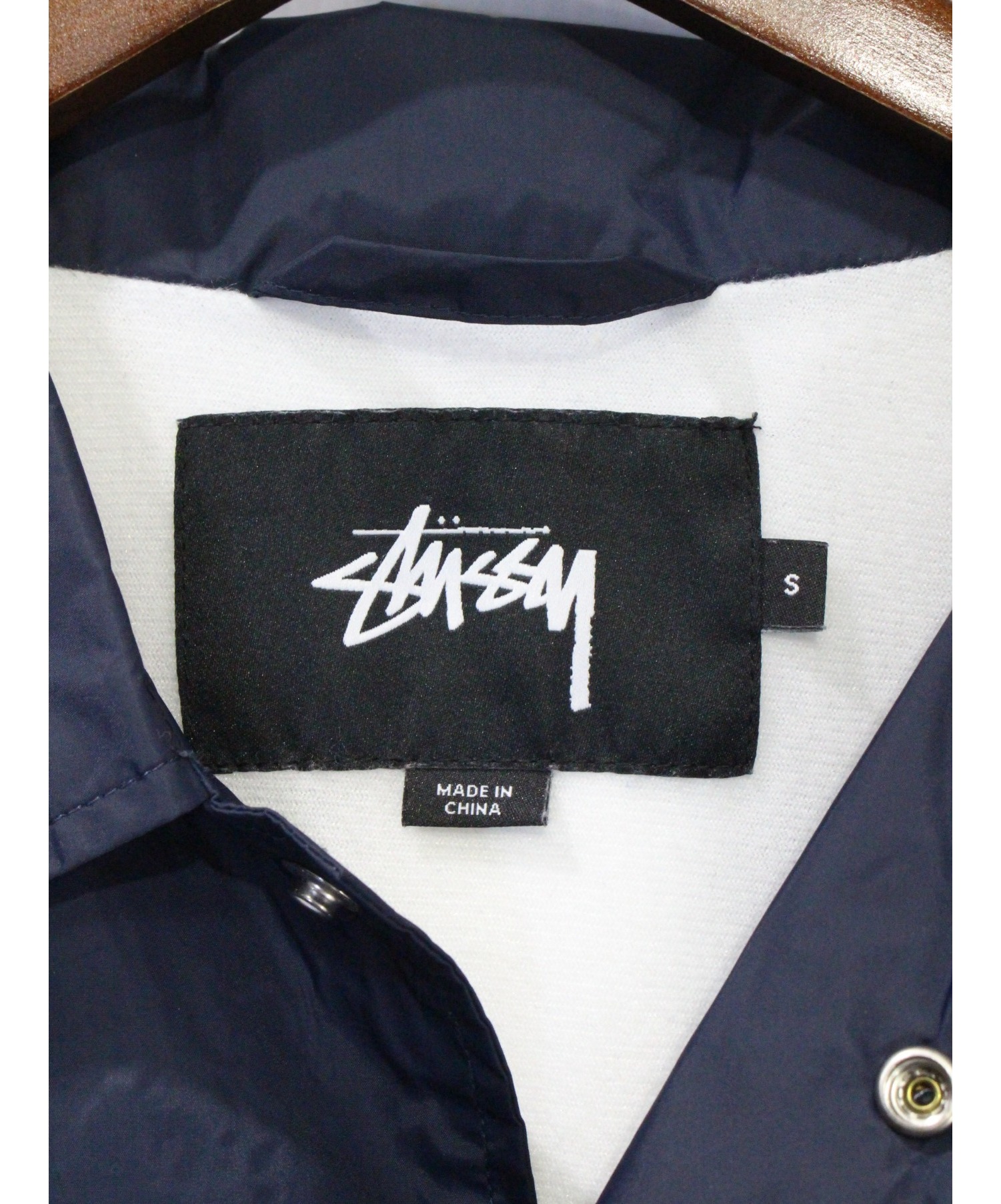 中古・古着通販】stussy (ステューシー) コーチジャケット ブラック