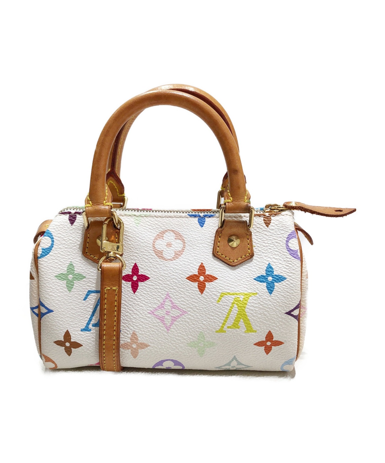 LOUIS VUITTON (ルイヴィトン) ミニスピーディ ホワイト サイズ:- モノグラム・マルチカラー M92645