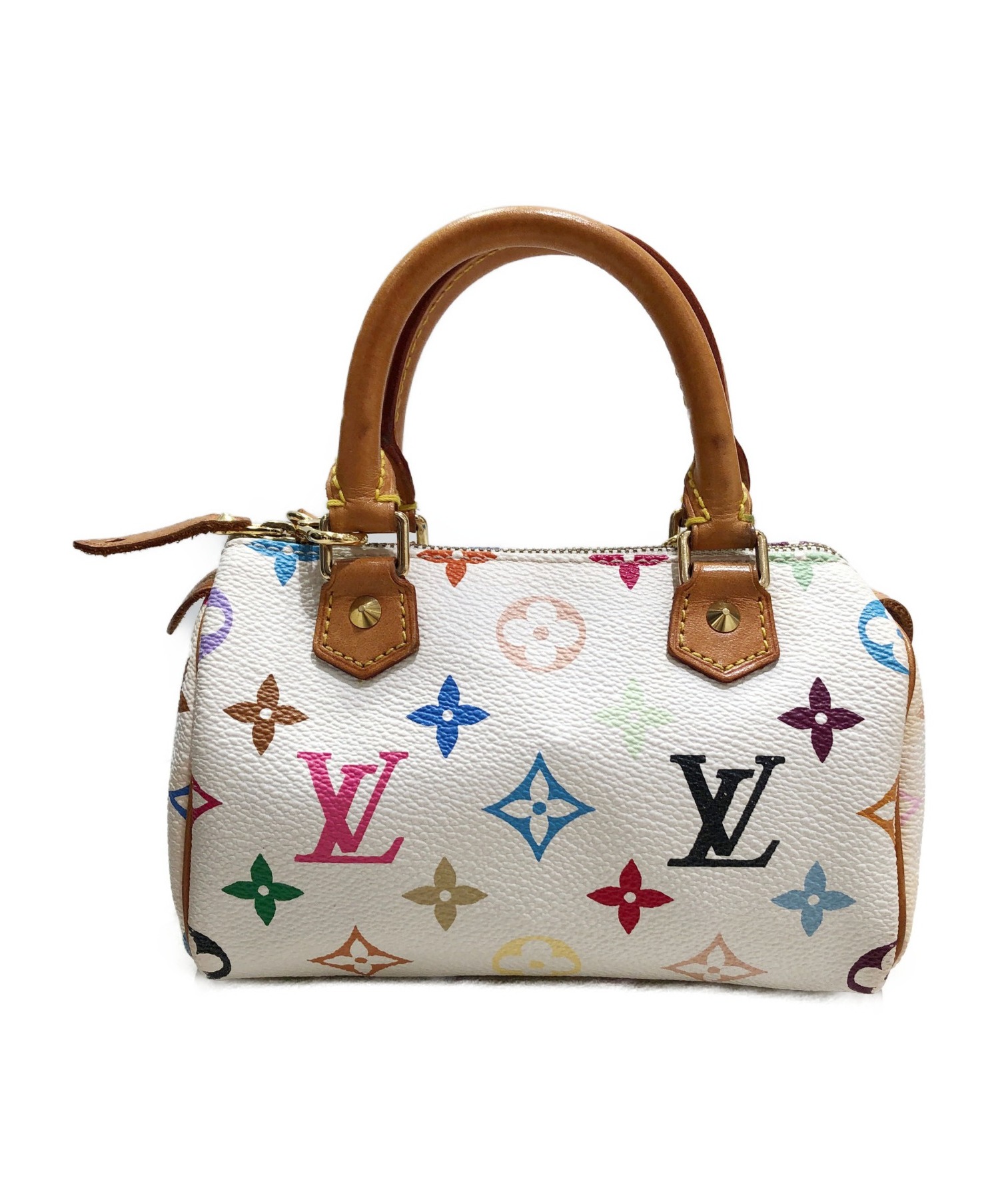 LOUIS VUITTON (ルイヴィトン) ミニスピーディ ホワイト サイズ:- モノグラム・マルチカラー M92645