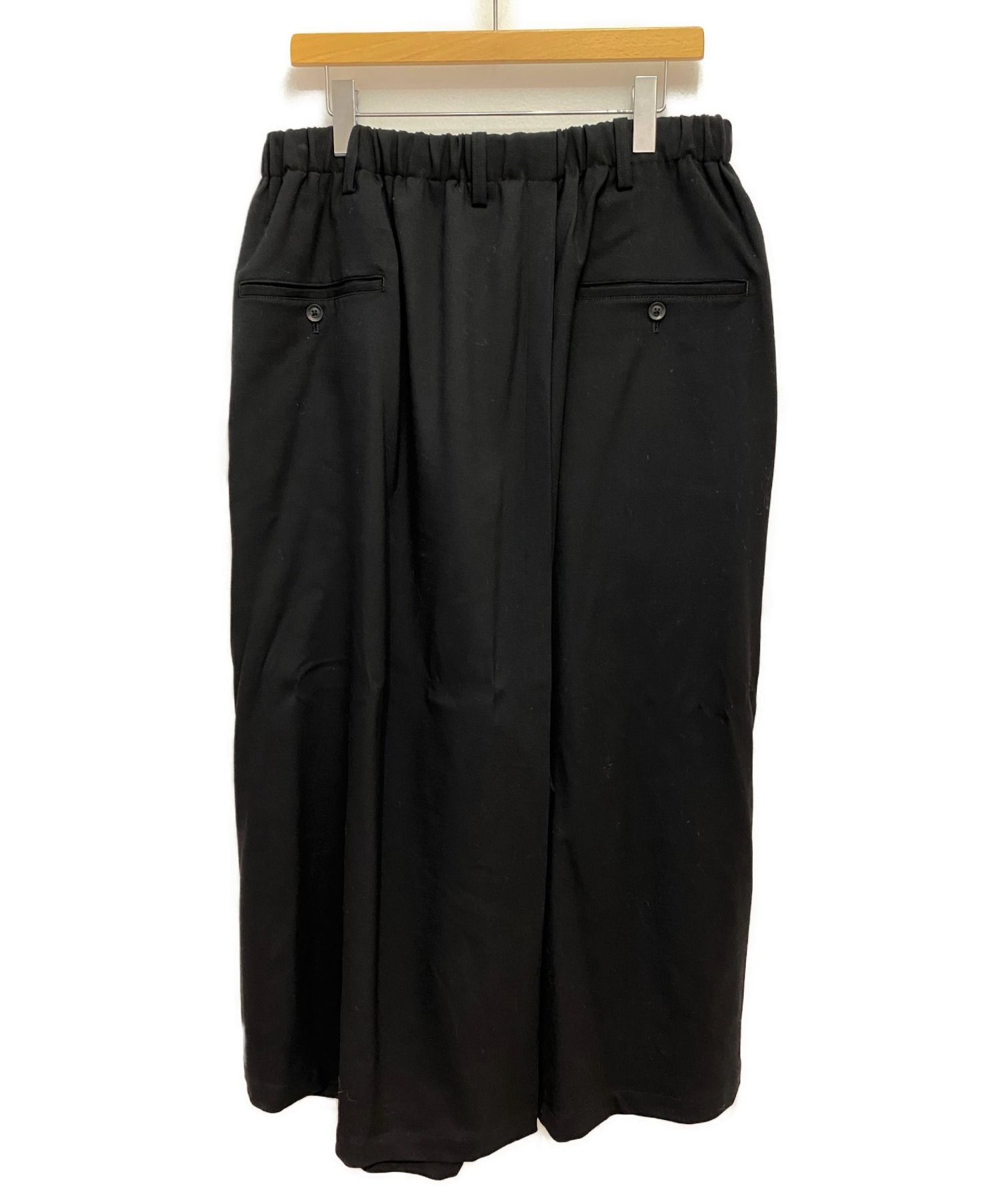 BLACK Scandal Yohji Yamamoto (ブラックスキャンダル ヨウジヤマモト) 19AW Wide Wrap Pants ブラック  サイズ:3