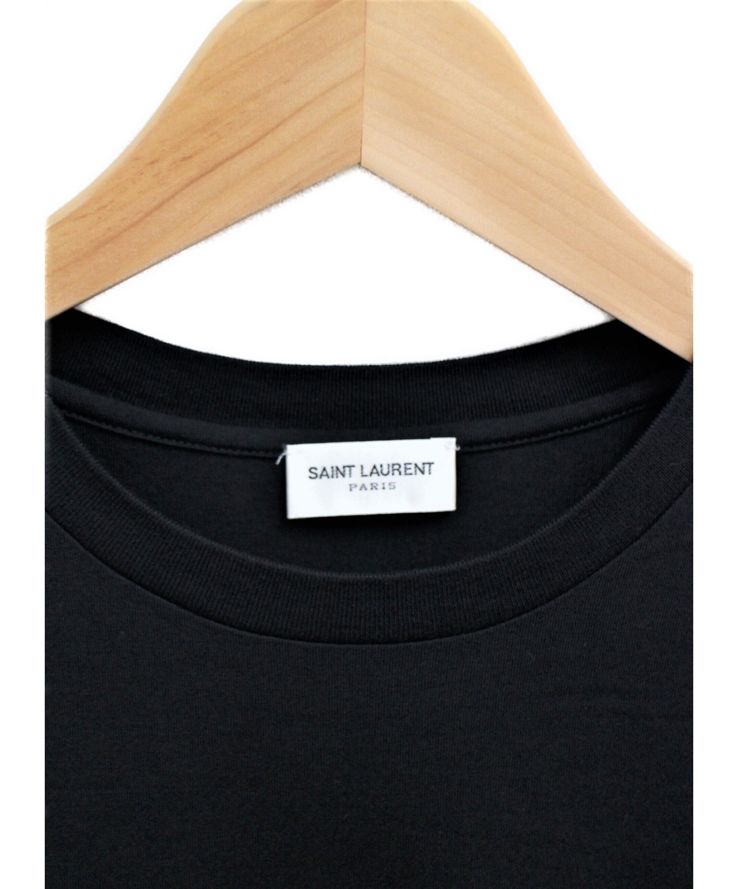 Saint Laurent Paris (サンローランパリ) ミニロゴTシャツ ブラック サイズ:XS