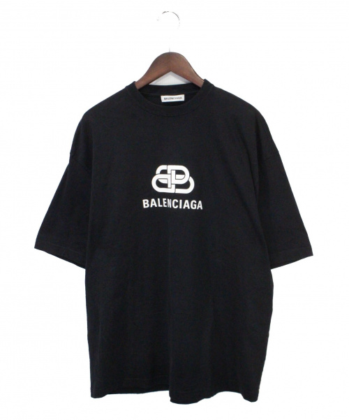 BALENCIAGA BB ロゴ オーバーサイズ Tシャツ カットソー 白-
