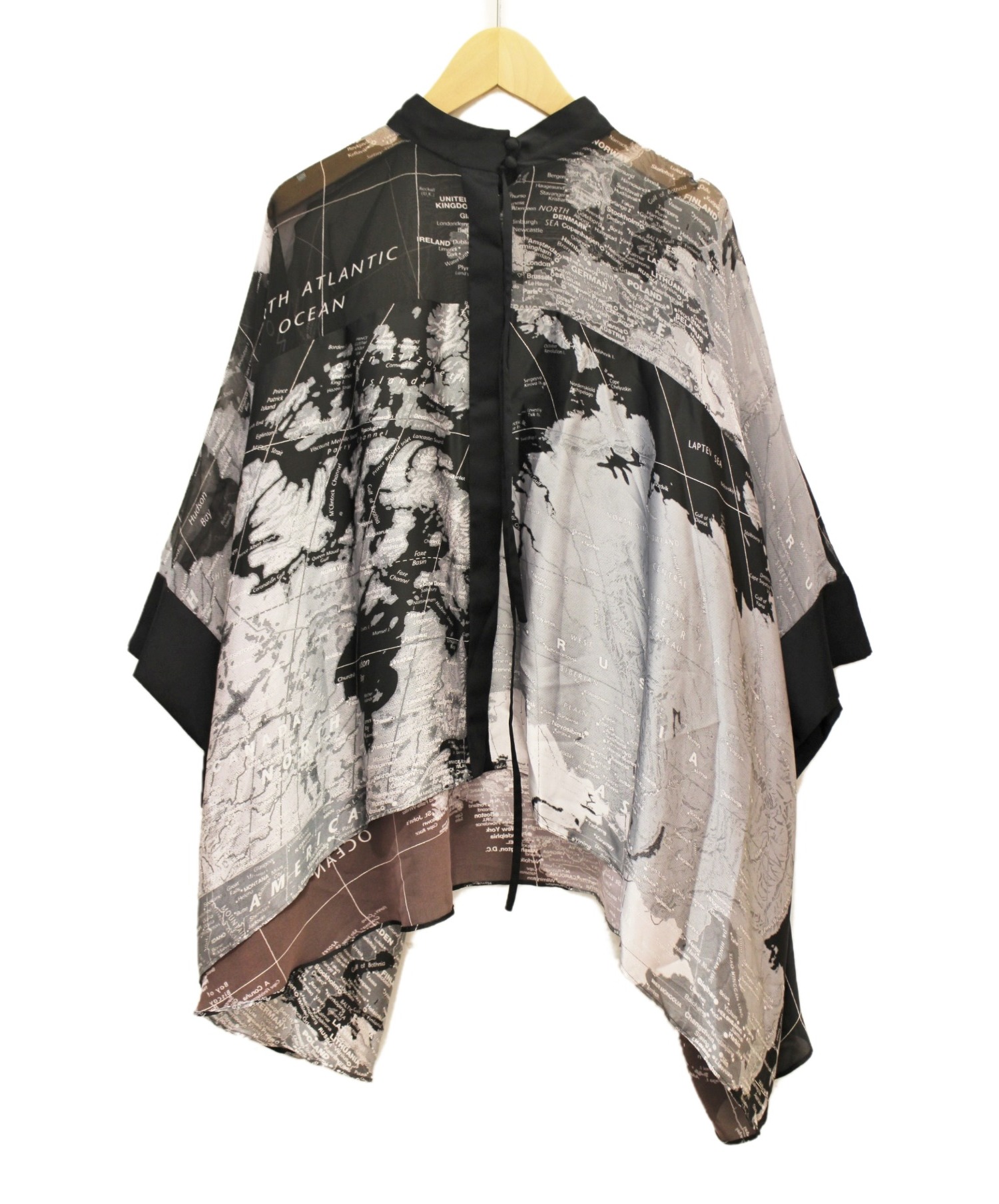 sacai (サカイ) map print swing blouse ブラック サイズ:2
