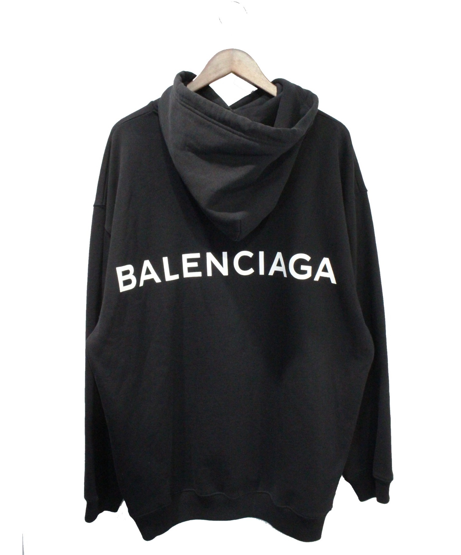 BALENCIAGA (バレンシアガ) パーカー ブラック サイズ:M