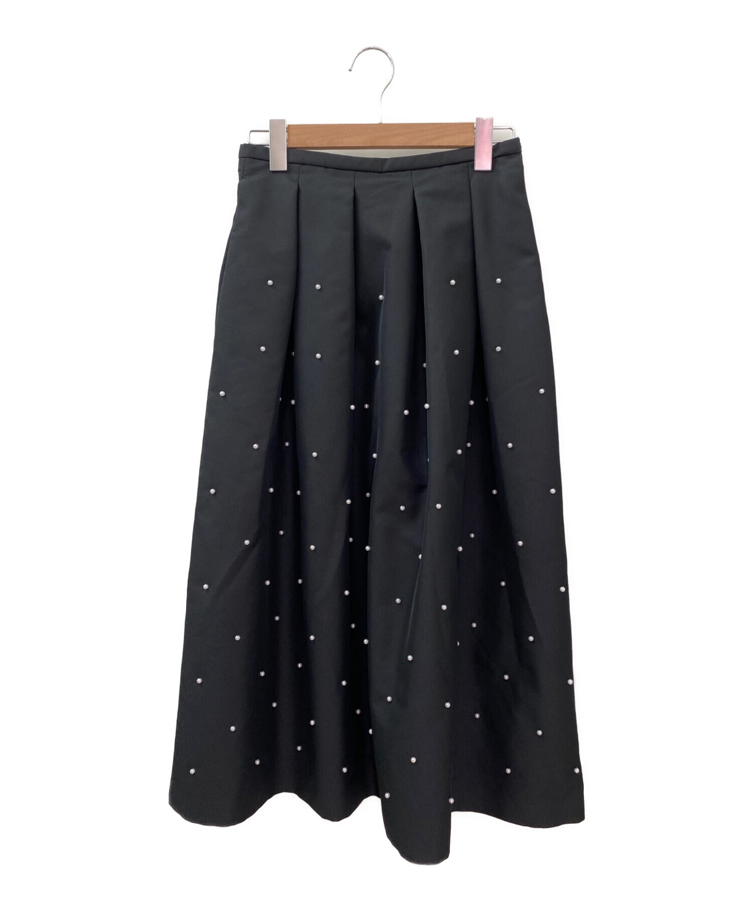 TSURU by MARIKO OIKAWA (ツルバイマリコオイカワ) confette パールスカート ブラック サイズ:36