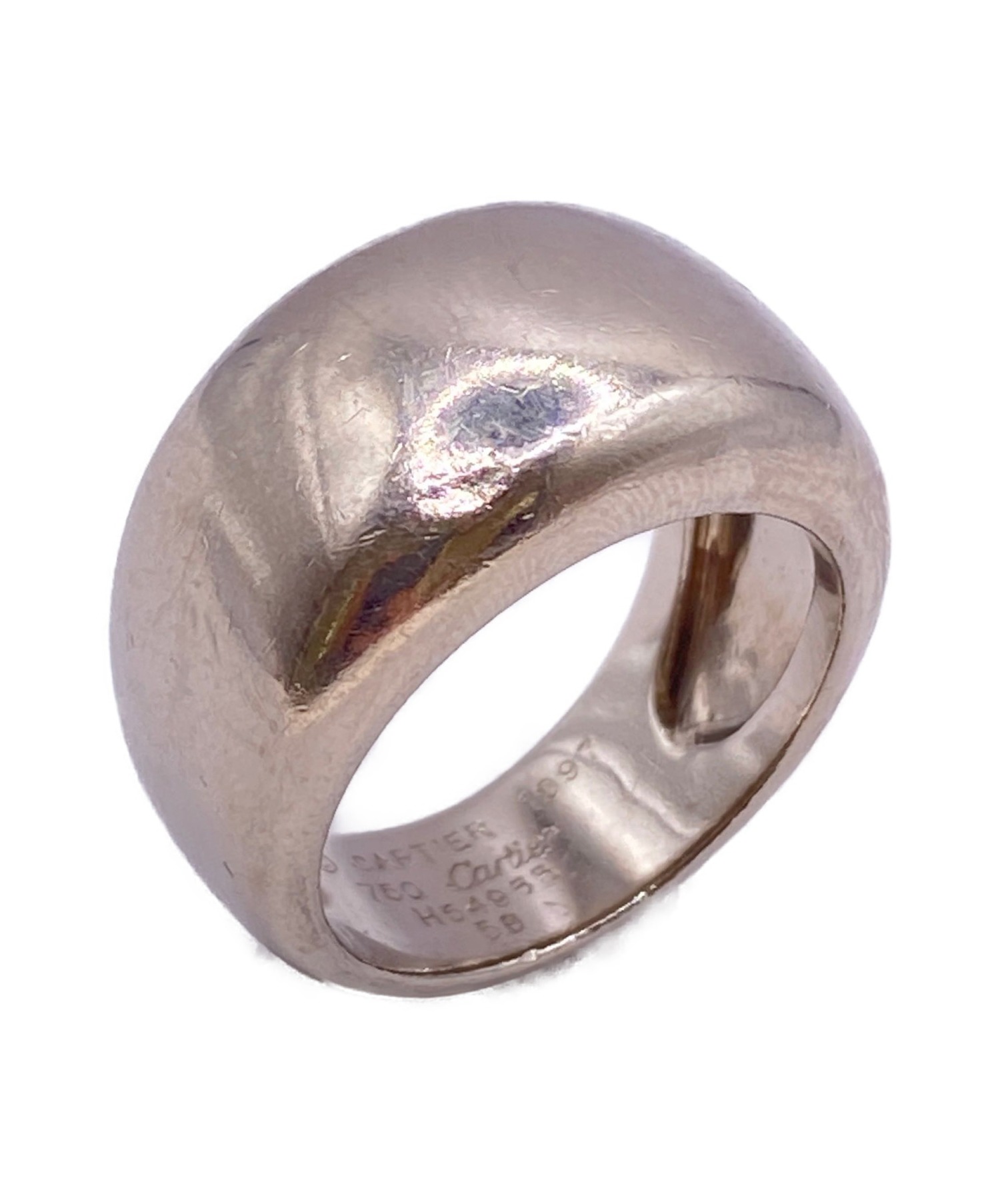 豪奢品 カルティエ ヌーベルバーグリング 指輪 58サイズ WG 