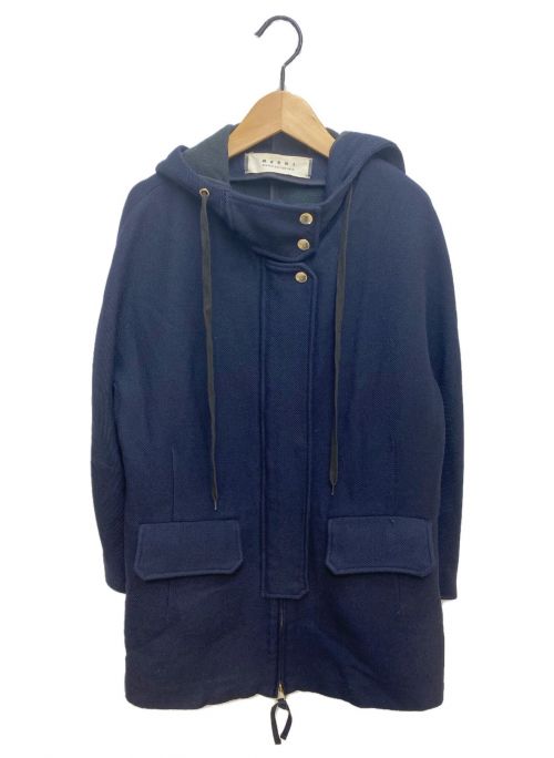 【中古・古着通販】MARNI (マルニ) フーデッドコート ネイビー