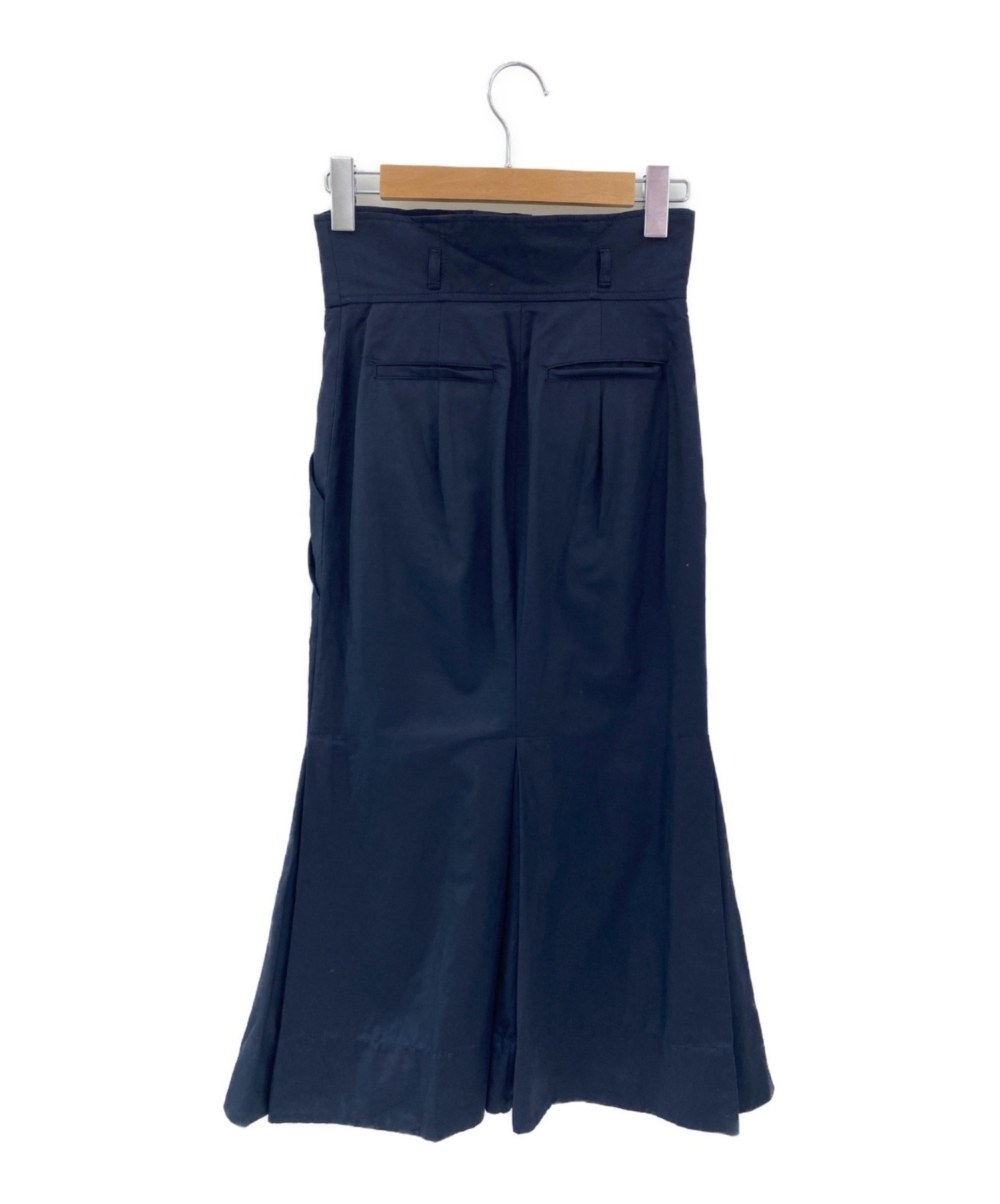 Mame Kurogouchi (マメクロゴウチ) フロントボタンスカート ネイビー サイズ:1