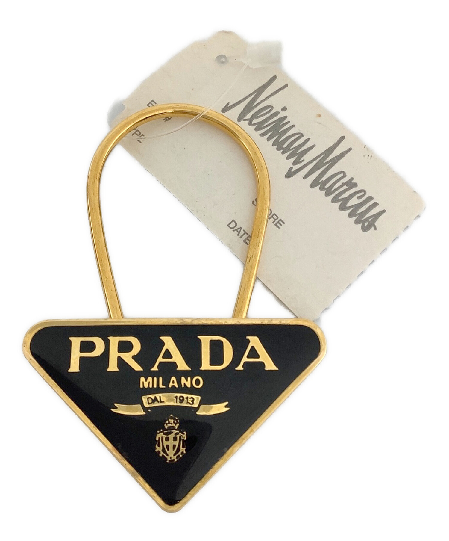 中古・古着通販】PRADA (プラダ) プレートキーホルダー 未使用品