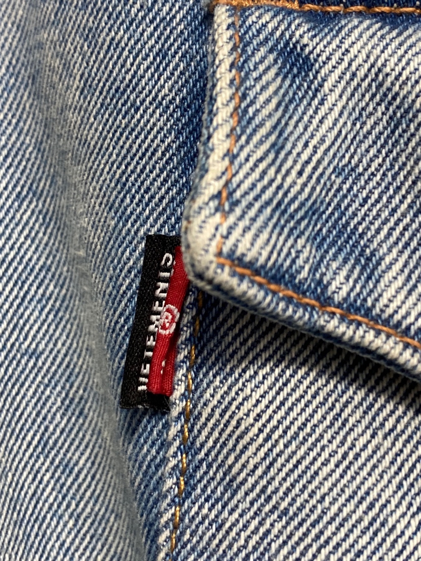 中古・古着通販】VETEMENTS (ヴェトモン) デニムジャケット サイズ:S